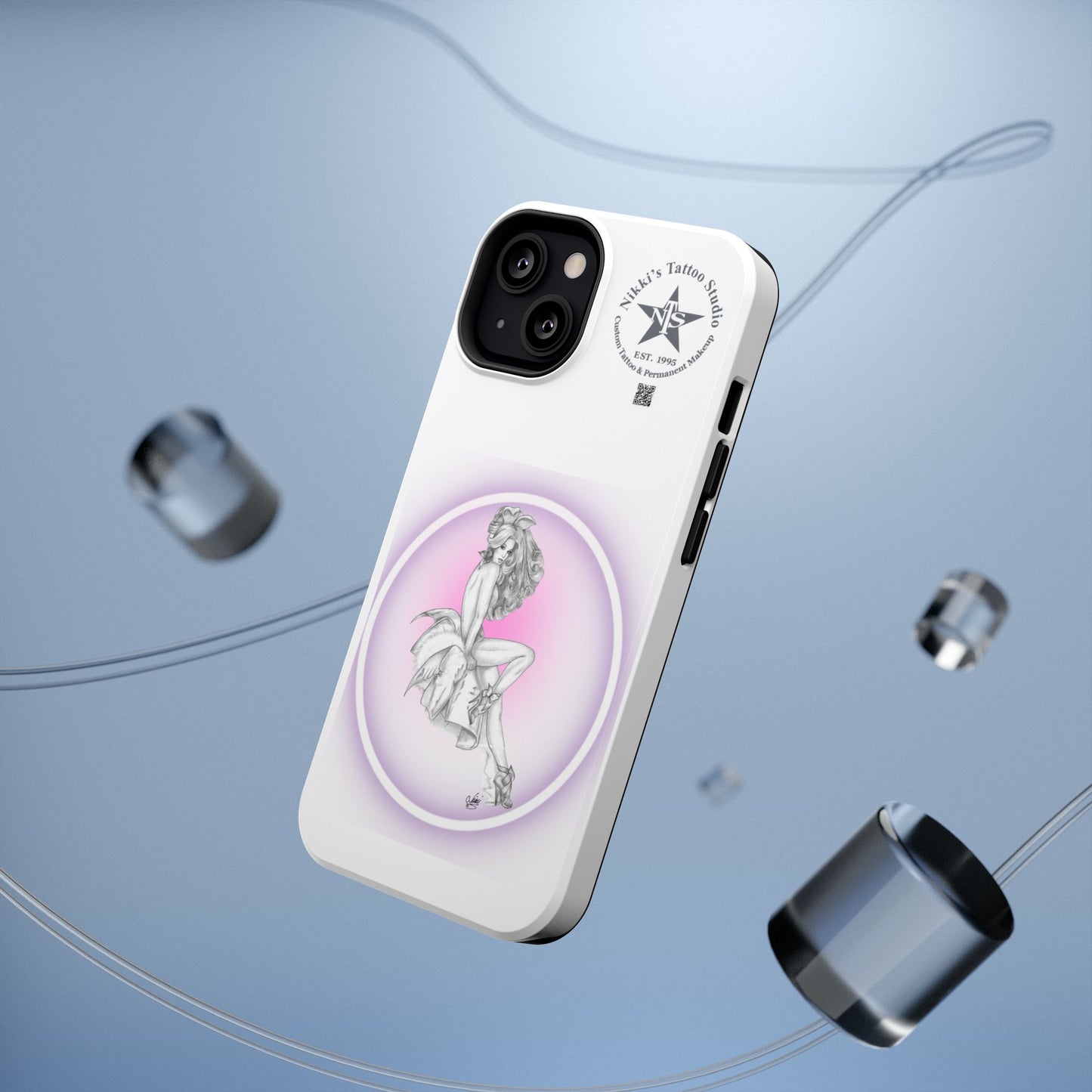Phone Case: Pin Up Bunny Girl by Nikki