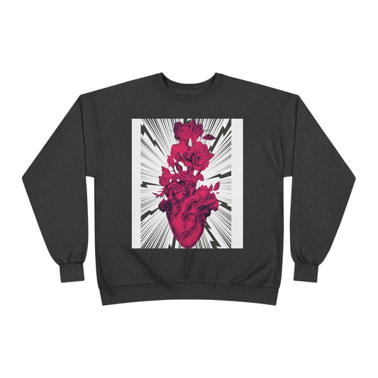 Anatomical Heart Tattoo Artwork by Nikki EcoSmart Sweatshirt