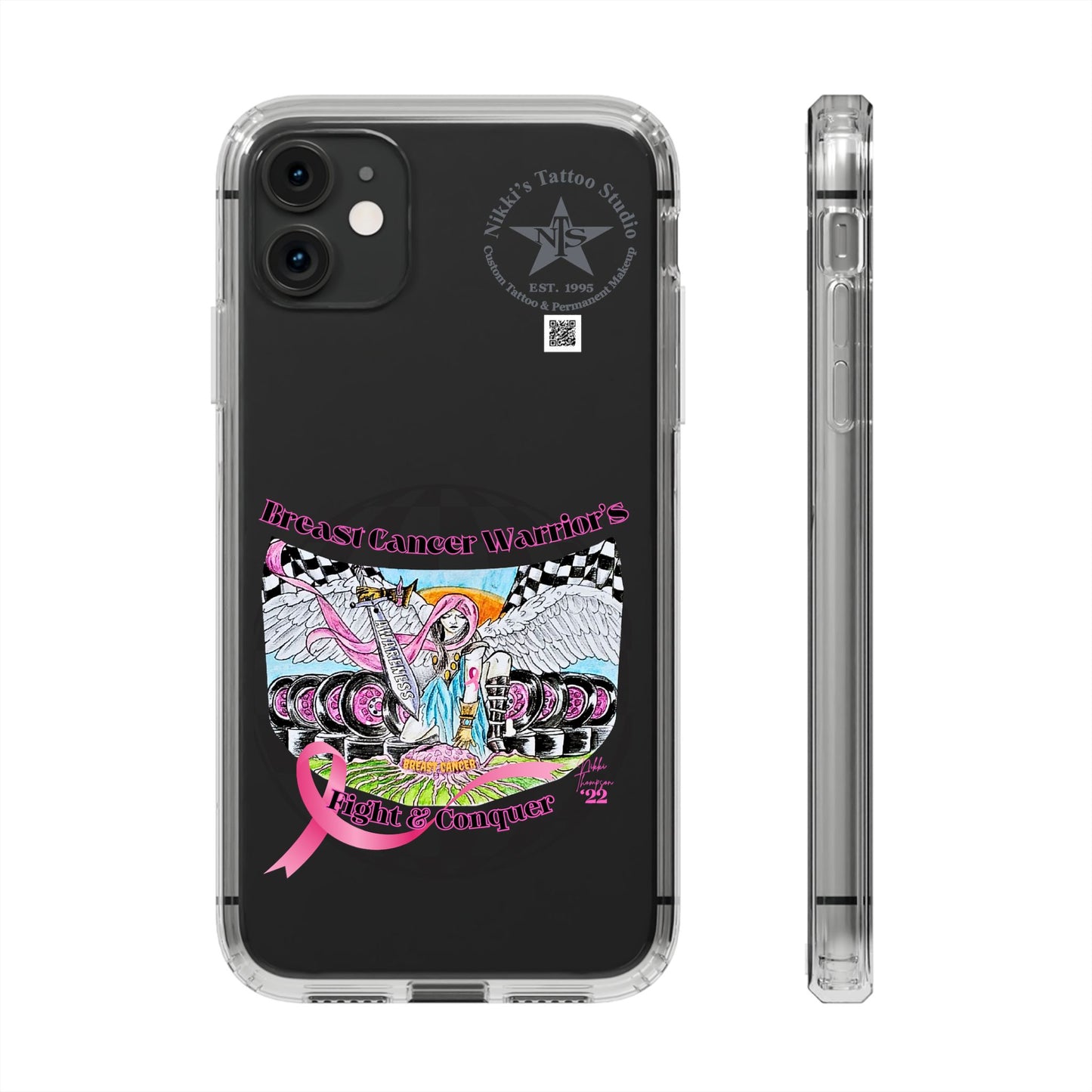 Phone Case - Breast Cancer Warrior by Nikki