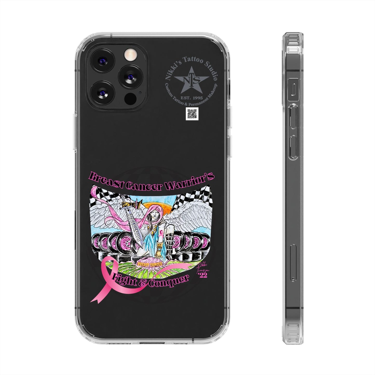 Phone Case - Breast Cancer Warrior by Nikki