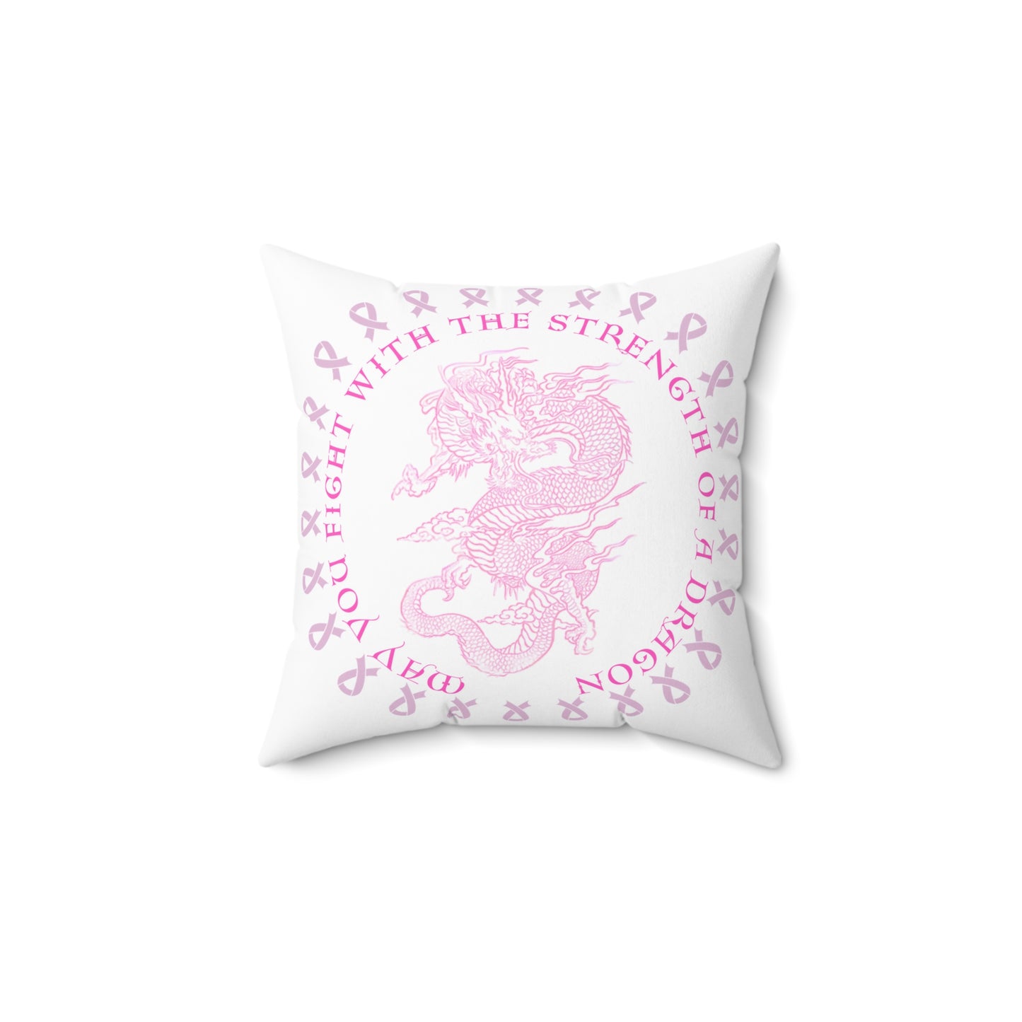 Pillow (White) - Dragon Strength by Nikki