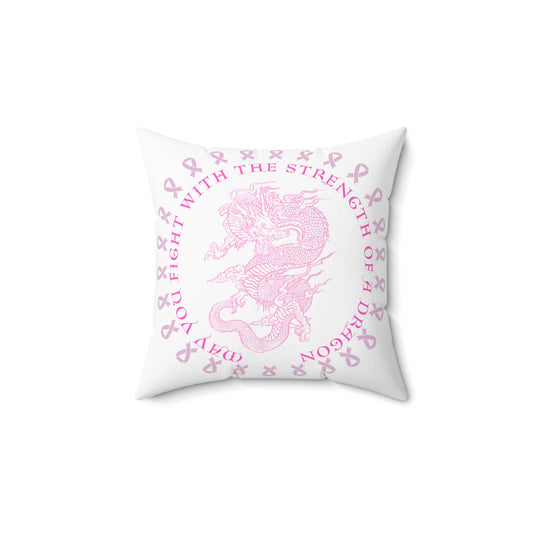 Pillow (White) - Dragon Strength by Nikki