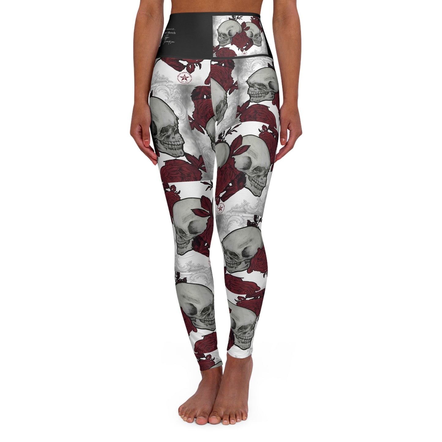 Skulls and Roses by Nikki - Yoga Leggings
