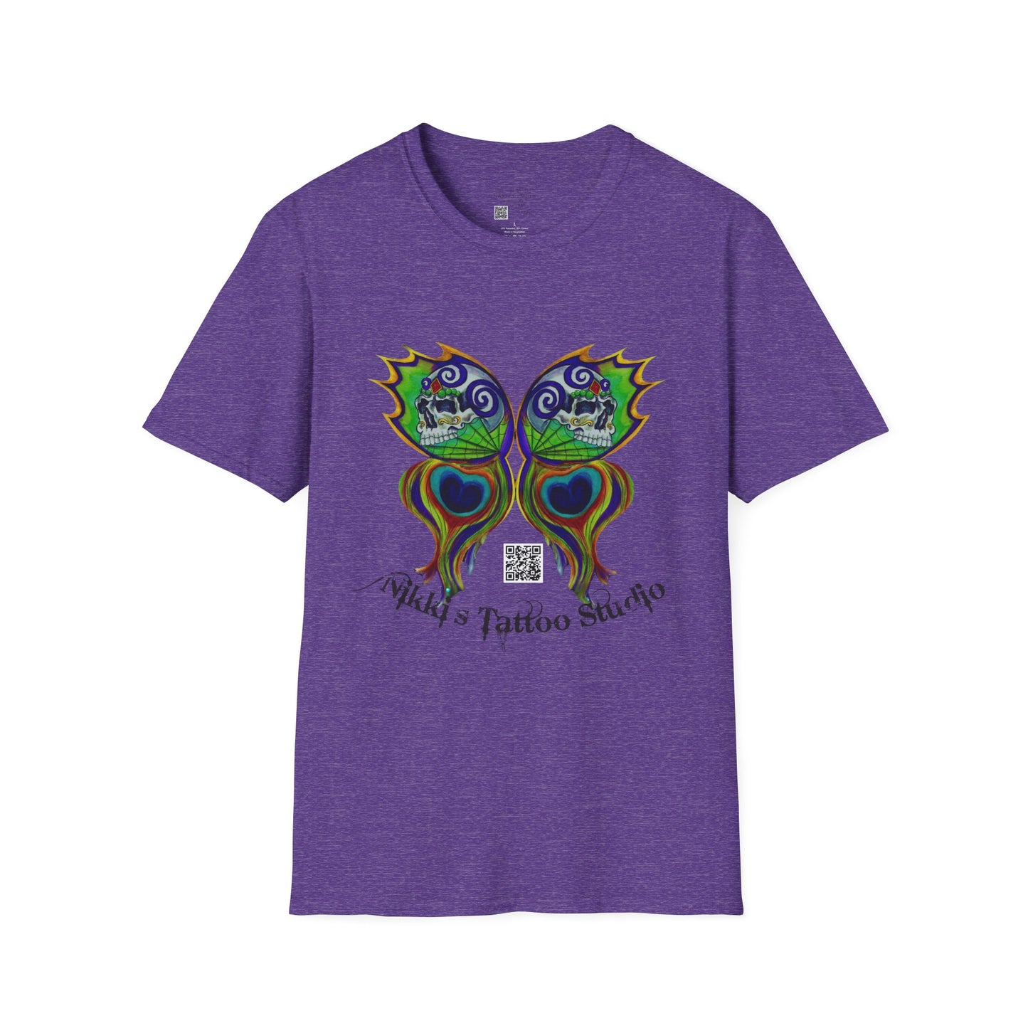 Butterfly Skull Logo Nikkis Tattoo Studio - 30th Anniversary T-Shirt