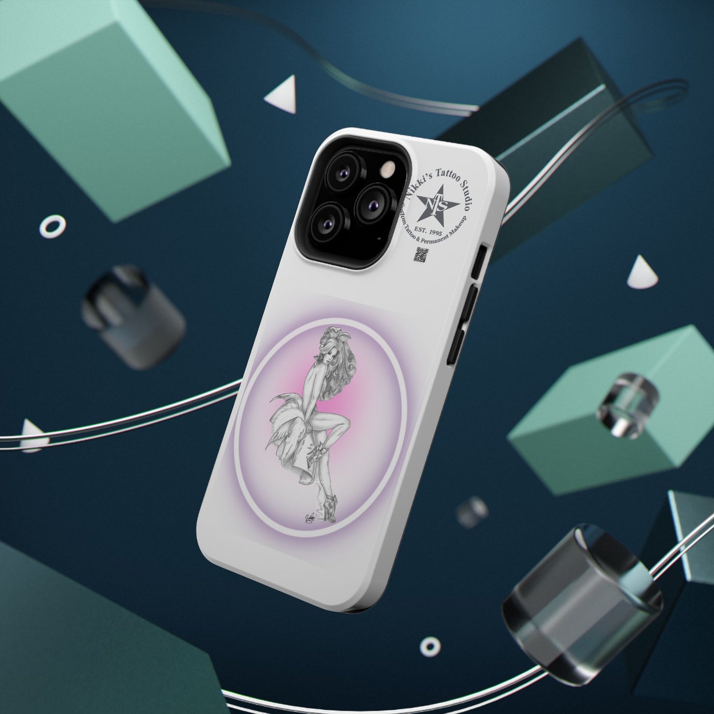 Phone Case: Pin Up Bunny Girl by Nikki