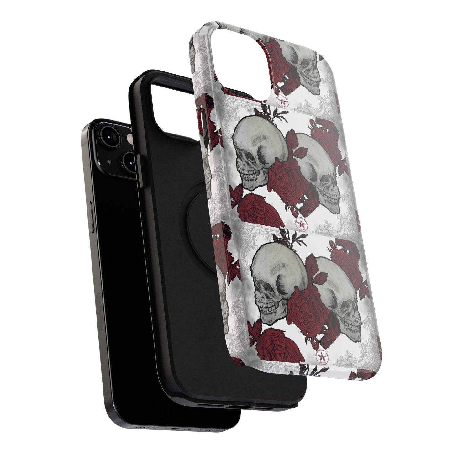 Skulls and Roses by Nikki - iPhone Case