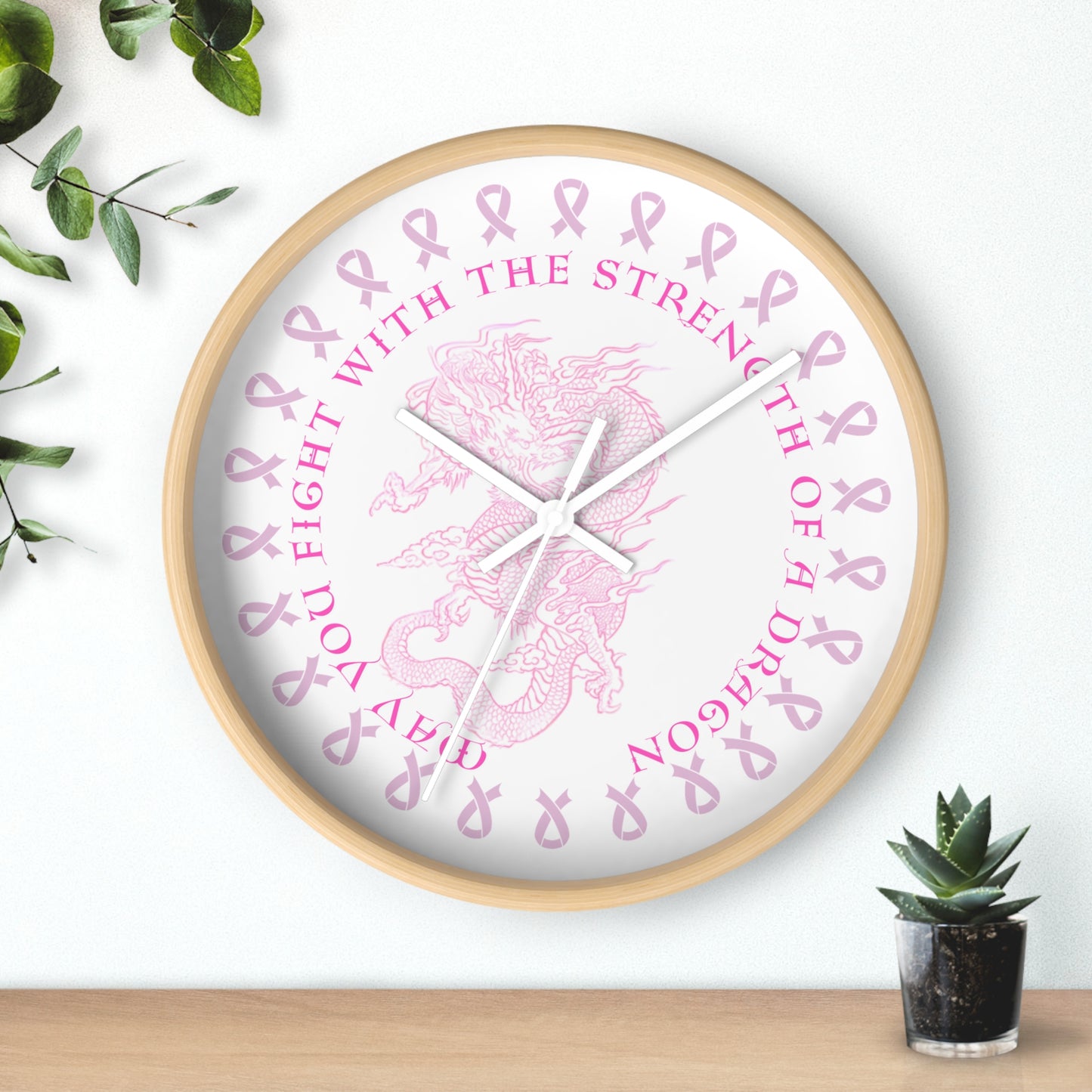 Wall Clock - Dragon Strength by Nikki
