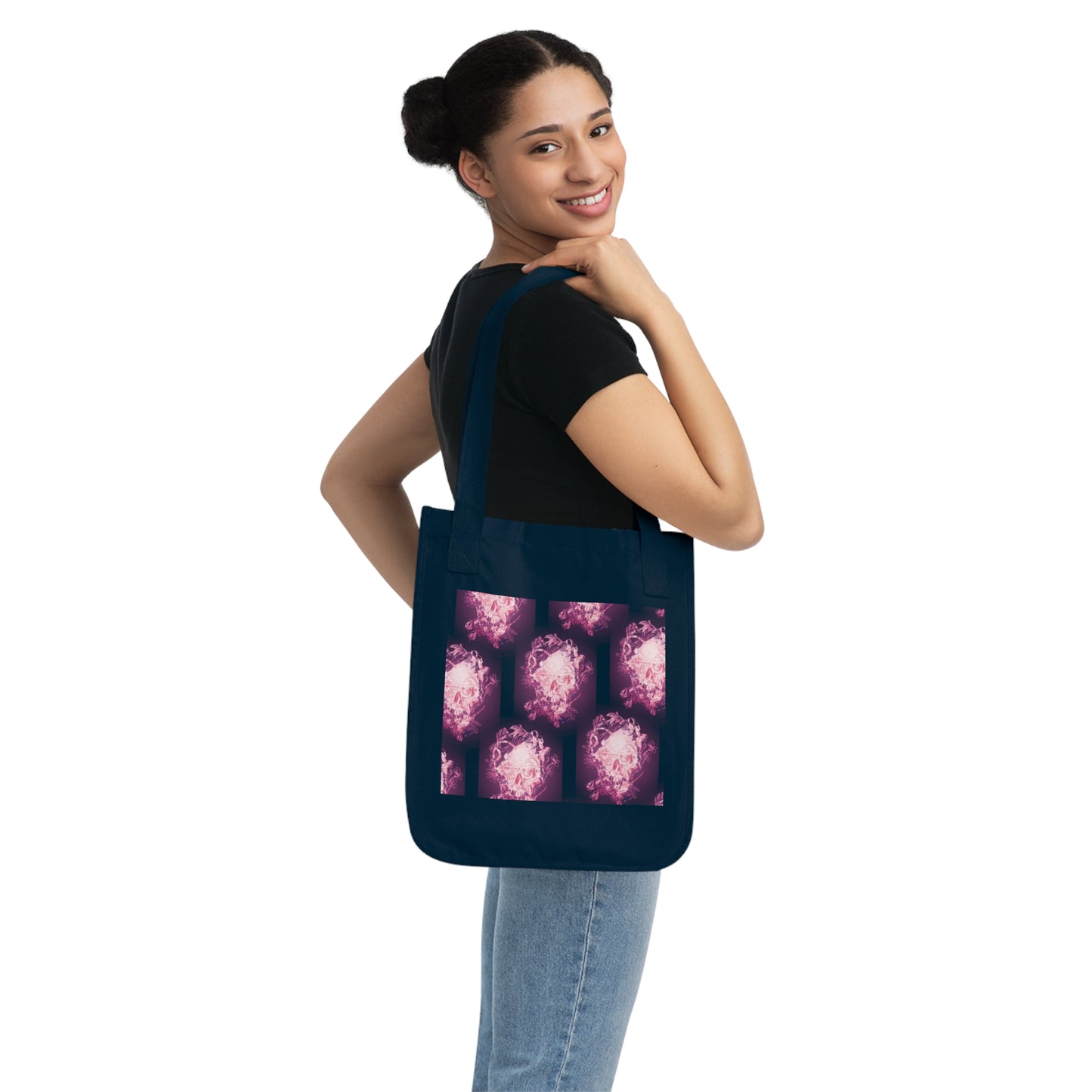 Floral Skull Tattoo by Nikki - Organic Tote Bag