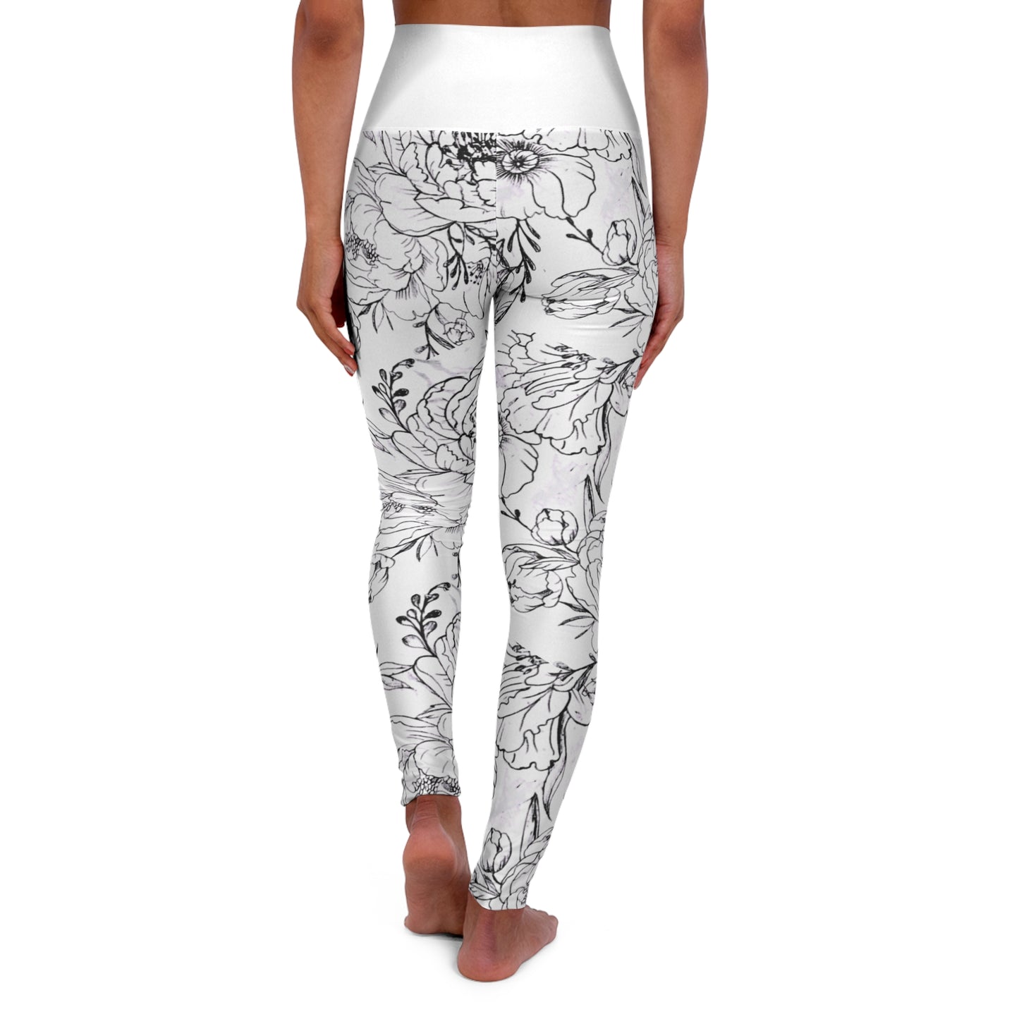 Yoga Leggings - Nikki's Peony Art