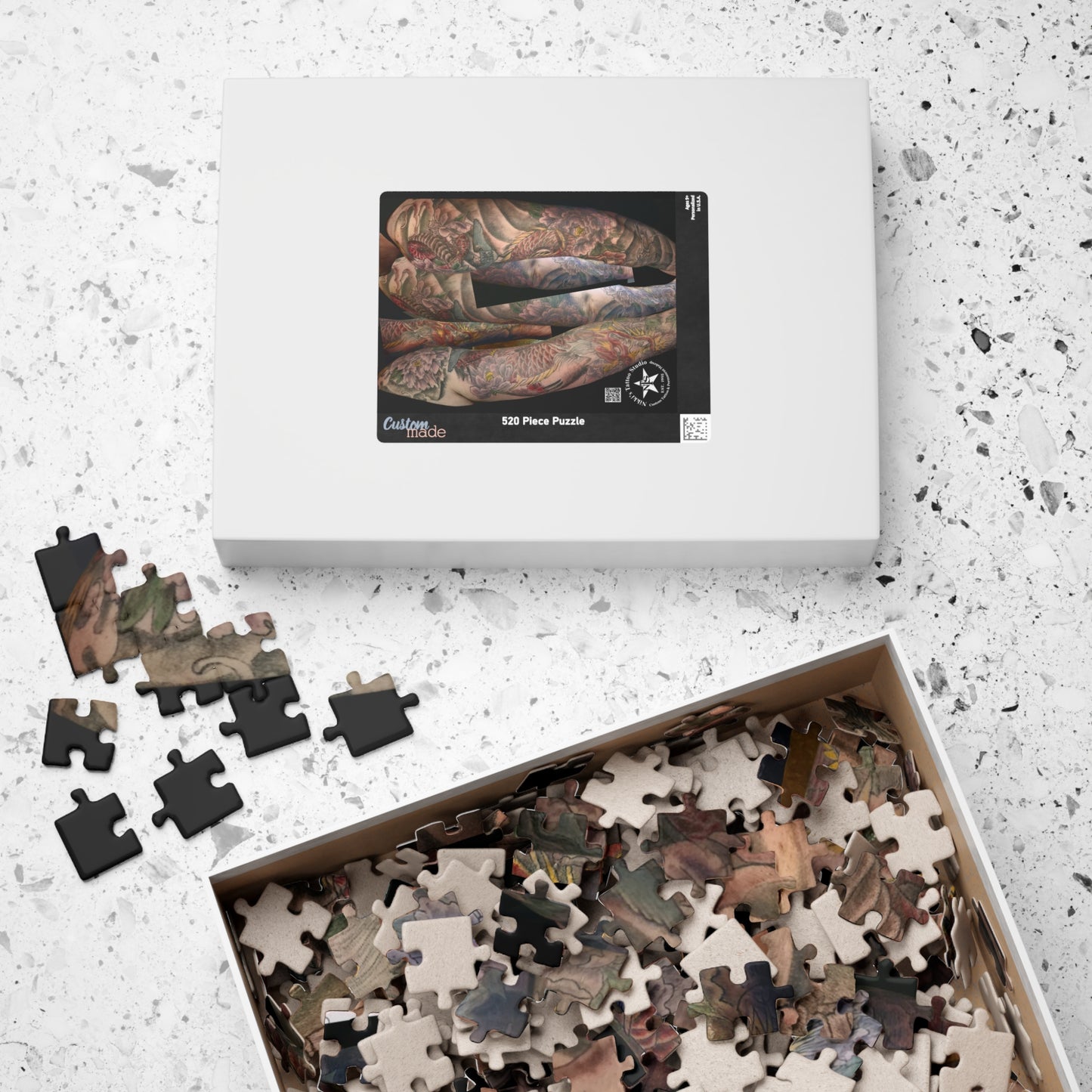 Puzzle Game: Nikki's Tattoo Art - Glossy Finish - 110, 252, 520 Pieces
