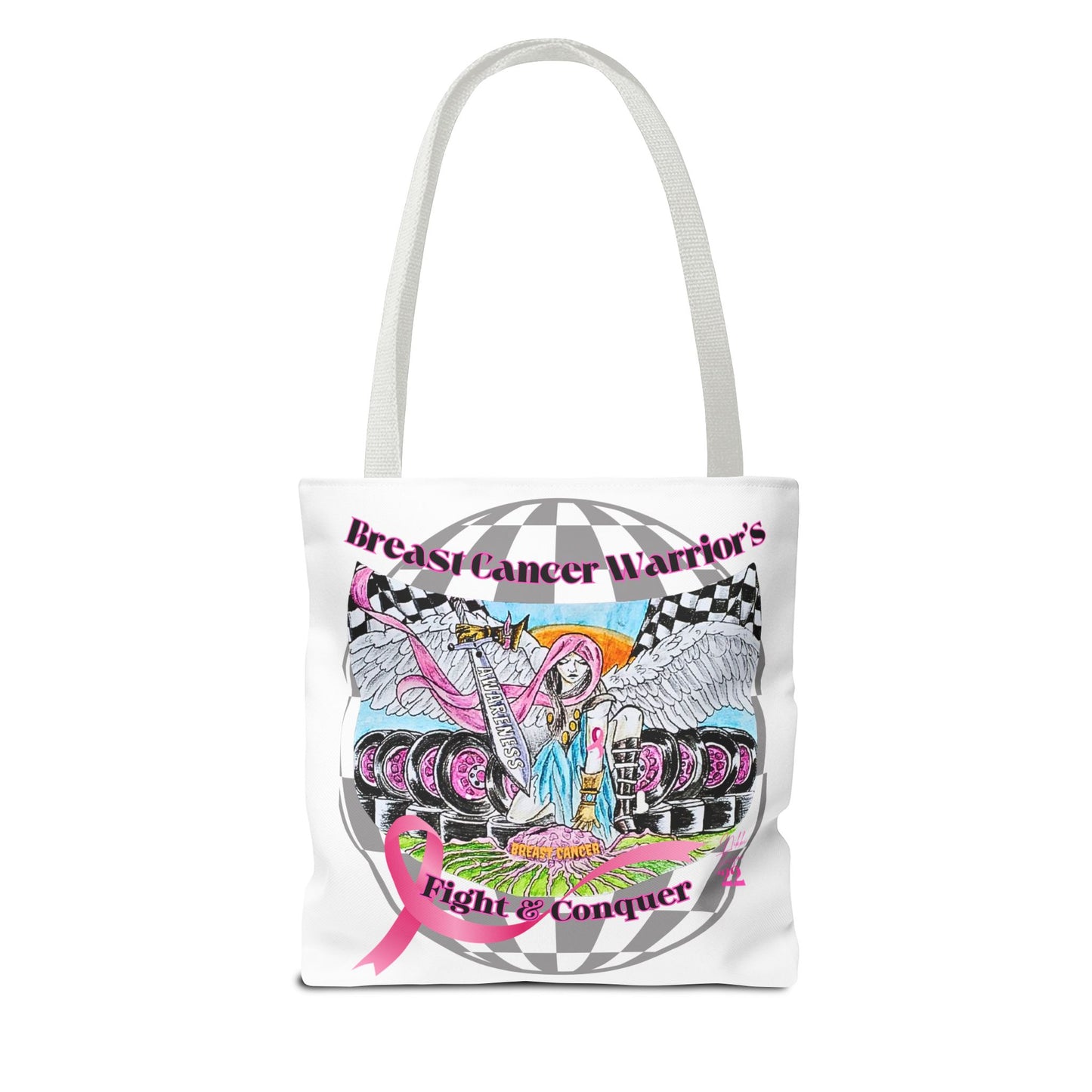 Tote Bag - Breast Cancer Warrior by Nikki