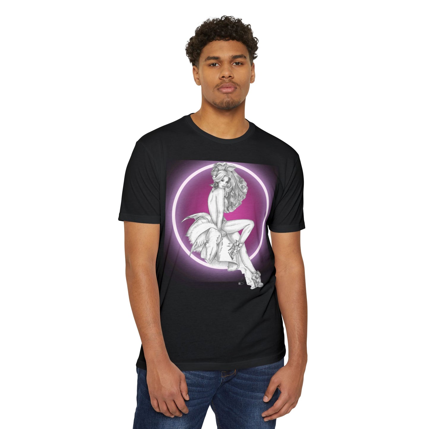 T-Shirt - Pretty Bunny Pin Up by Nikki