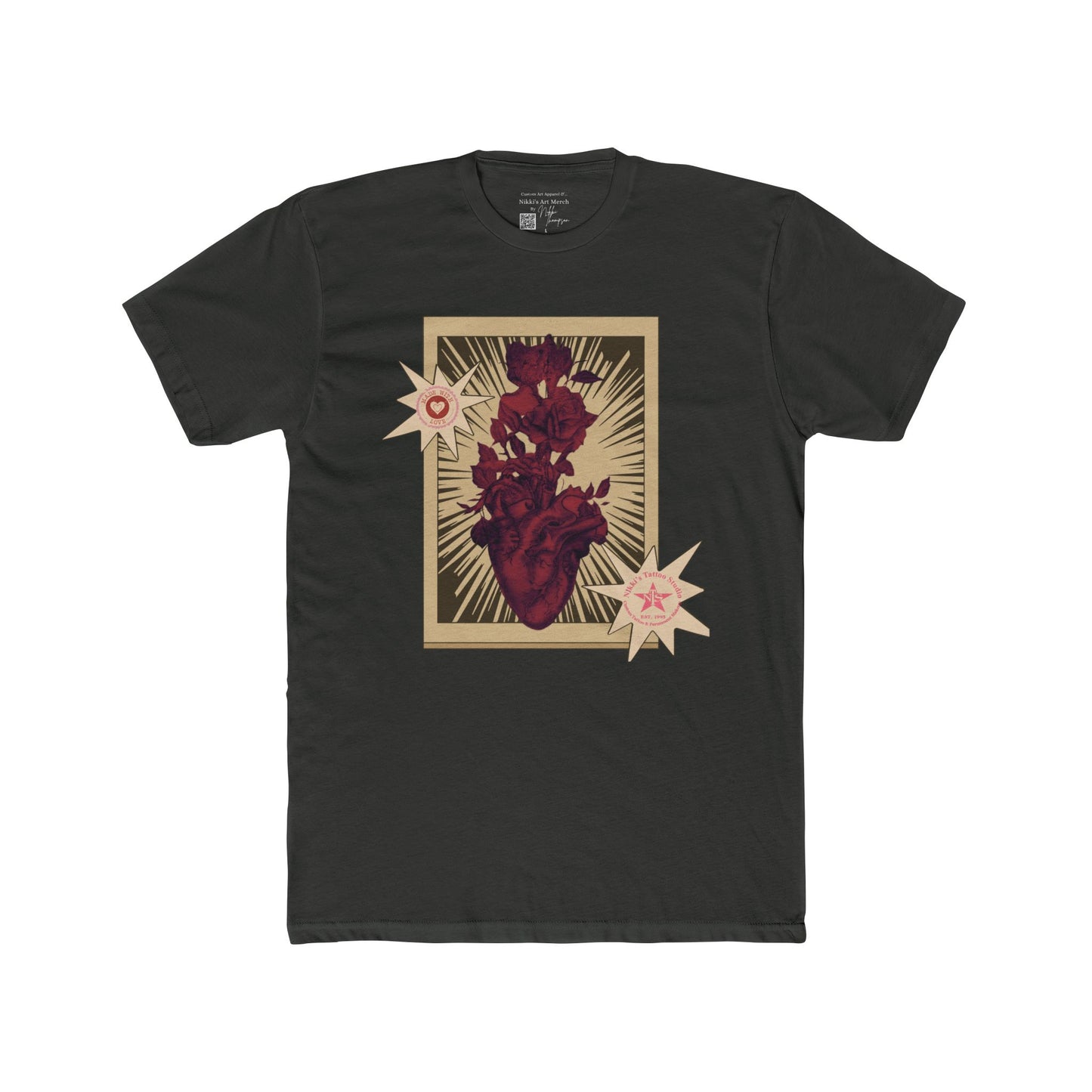 Anatomical Heart Tattoo Unisex Tee - Nikki Thomspon Design