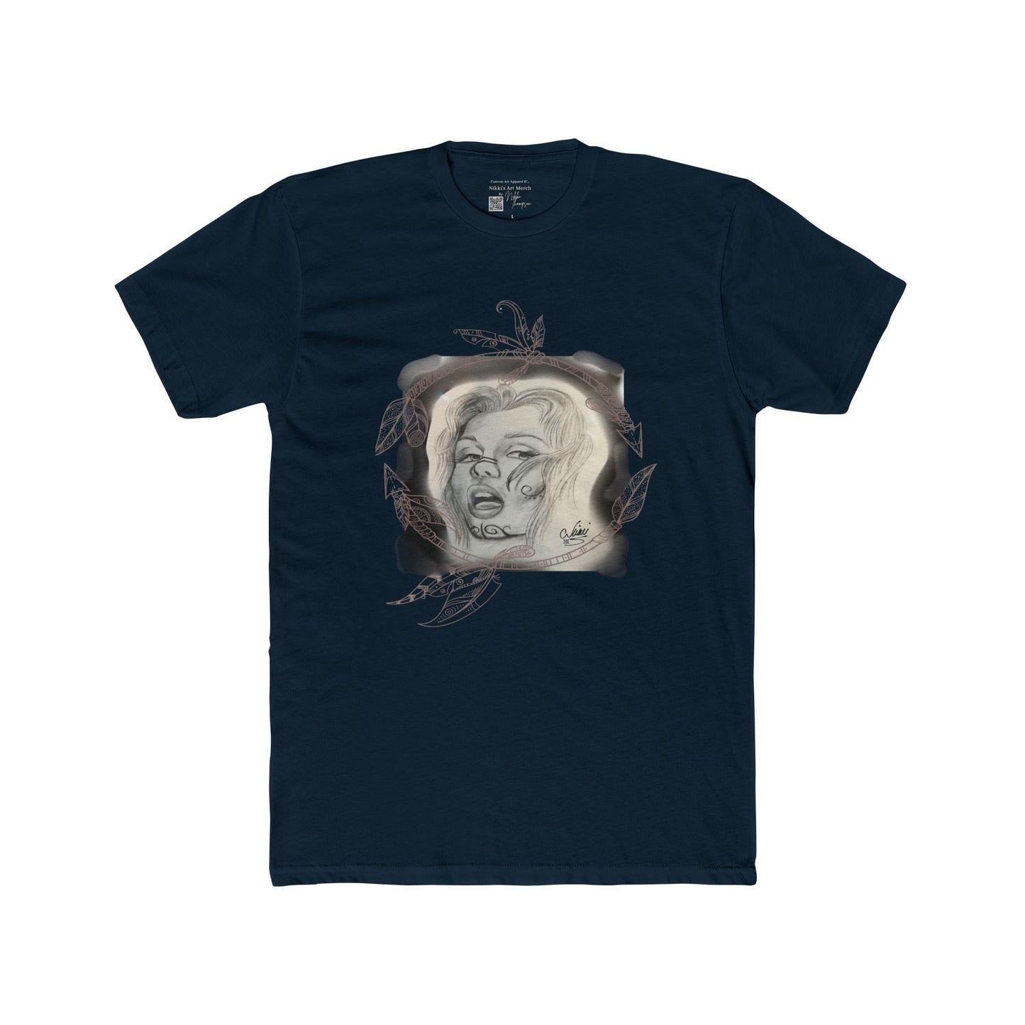 T-Shirt - Painted Lady Face by Nikki