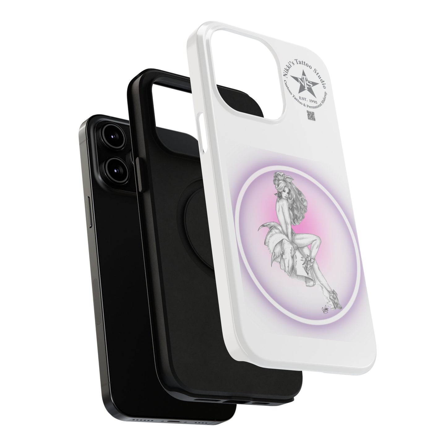 Phone Case: Pin Up Bunny Girl by Nikki