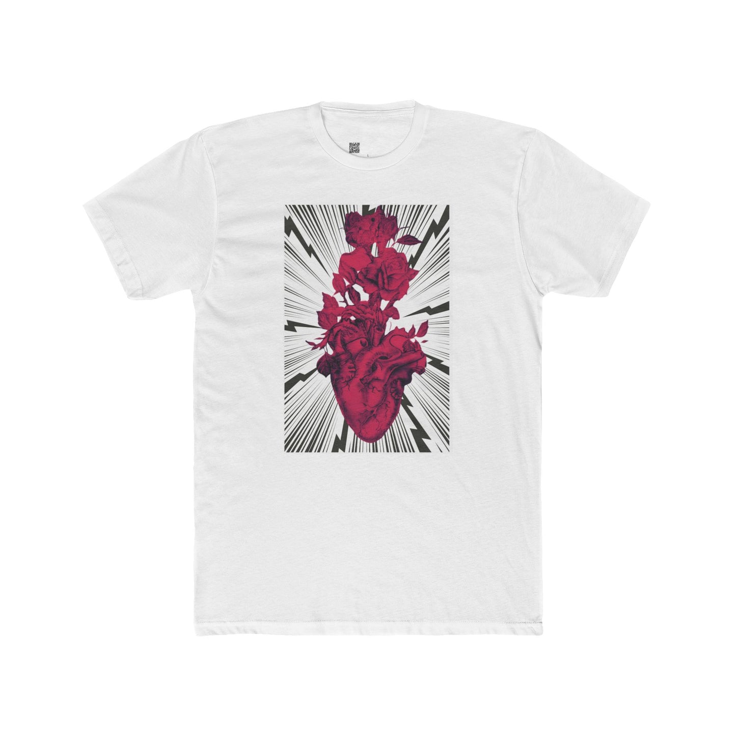 Anatomical Heart Tattoo by Nikki Unisex Cotton Crew Tee
