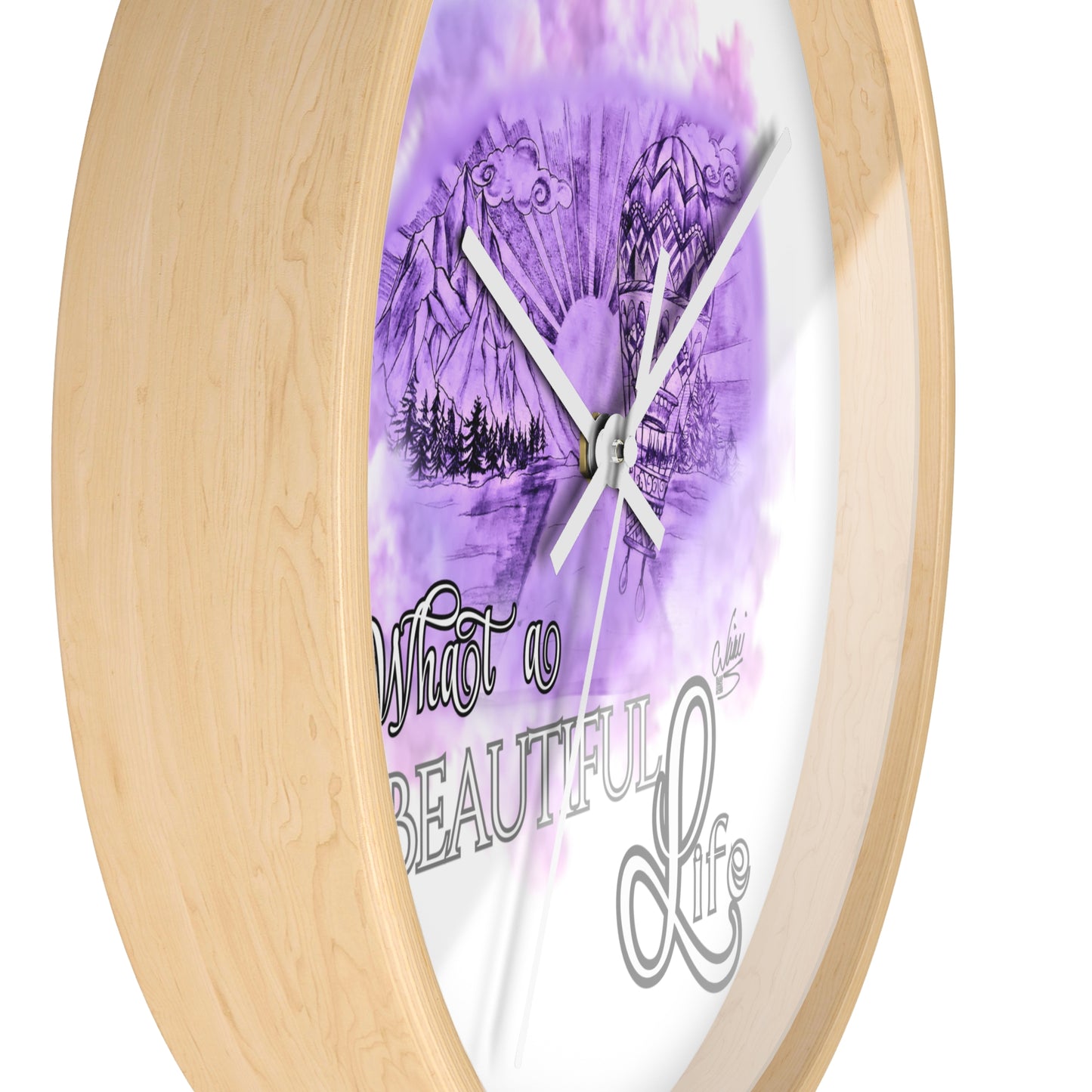 Wall Clock - What A Beautiful LIfe by Nikki