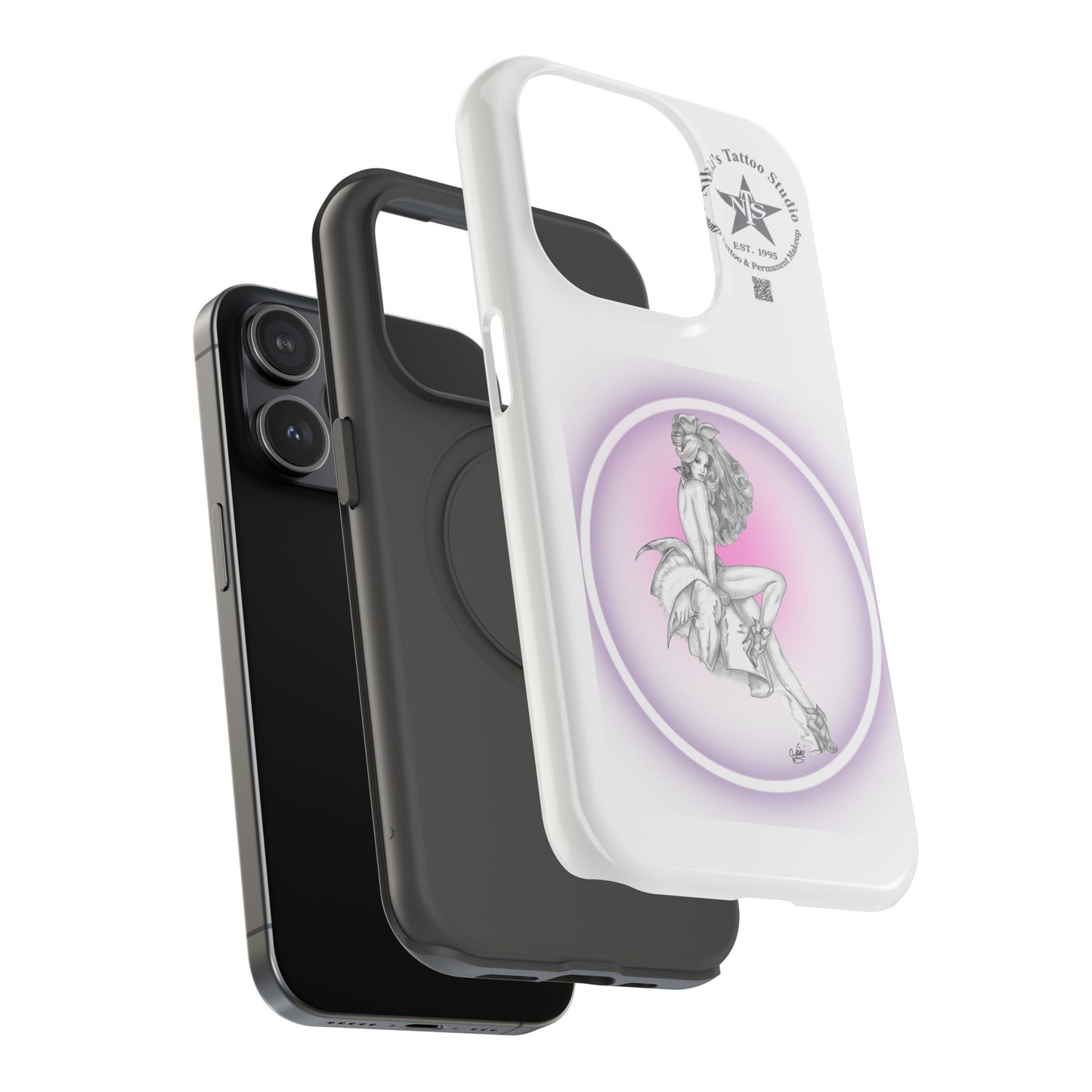 Phone Case: Pin Up Bunny Girl by Nikki