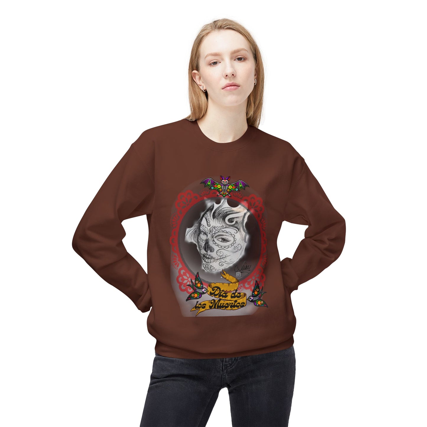 Sweatshirt - Day of the Dead Beautiful Art by Nikki