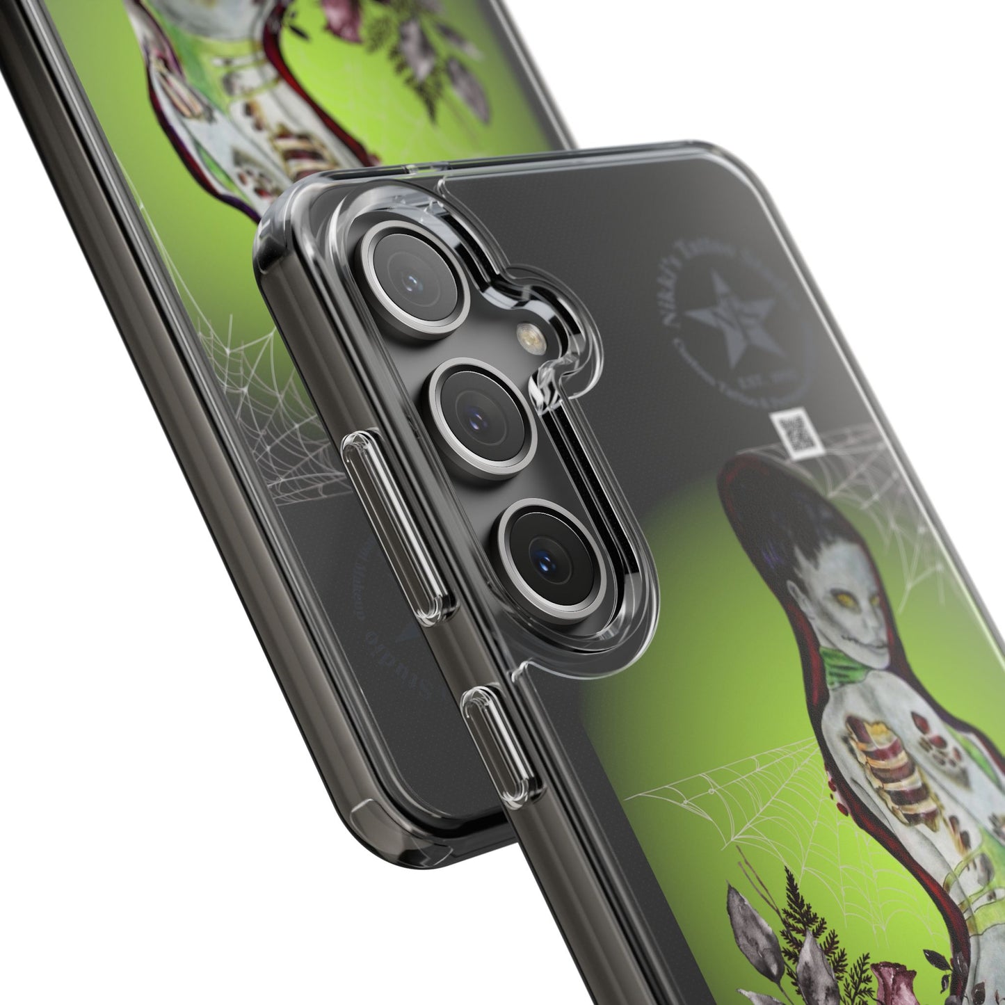 Phone Case Clear - Lady Zombie by Nikki Thompson