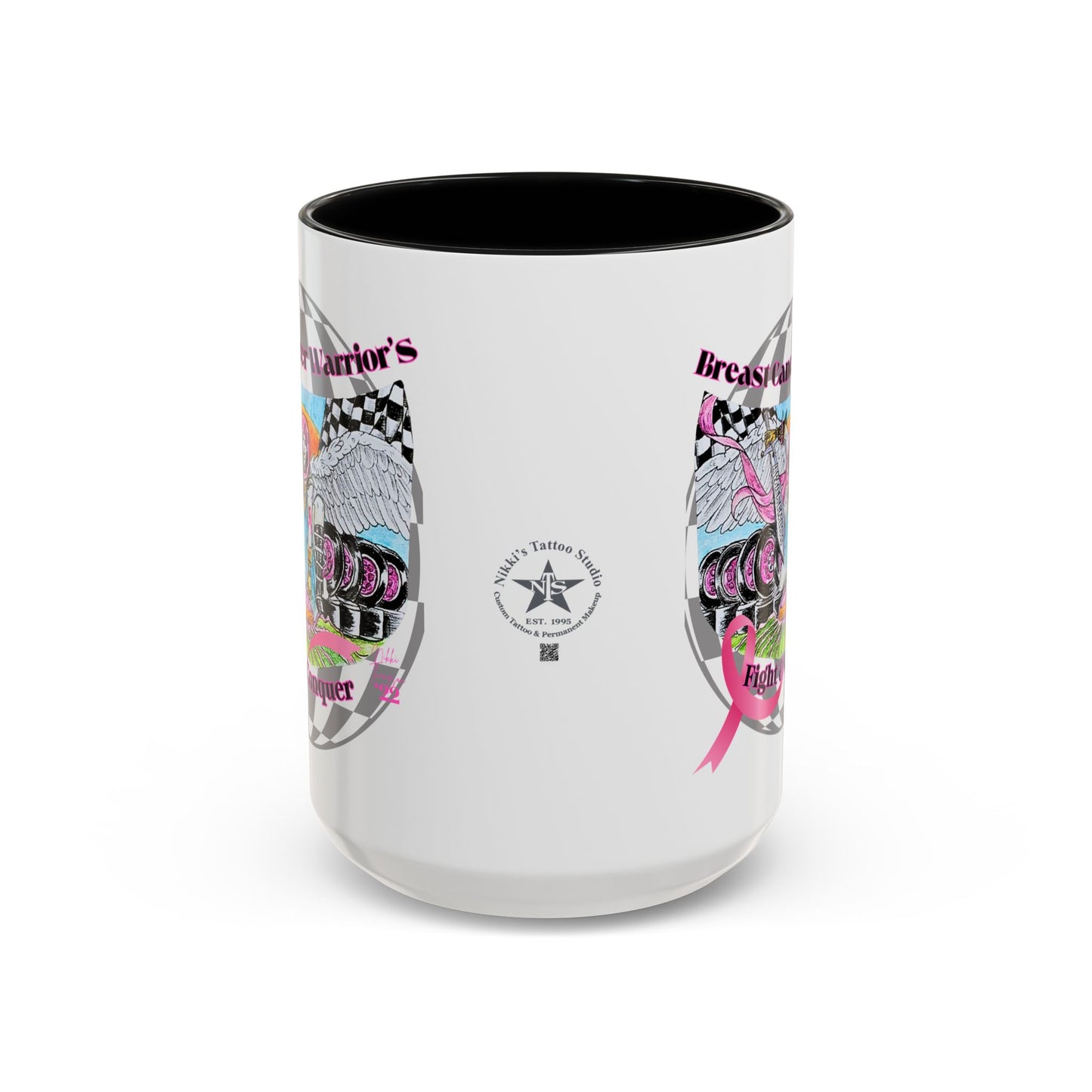 Mug - Breast Cancer Warrior by Nikki