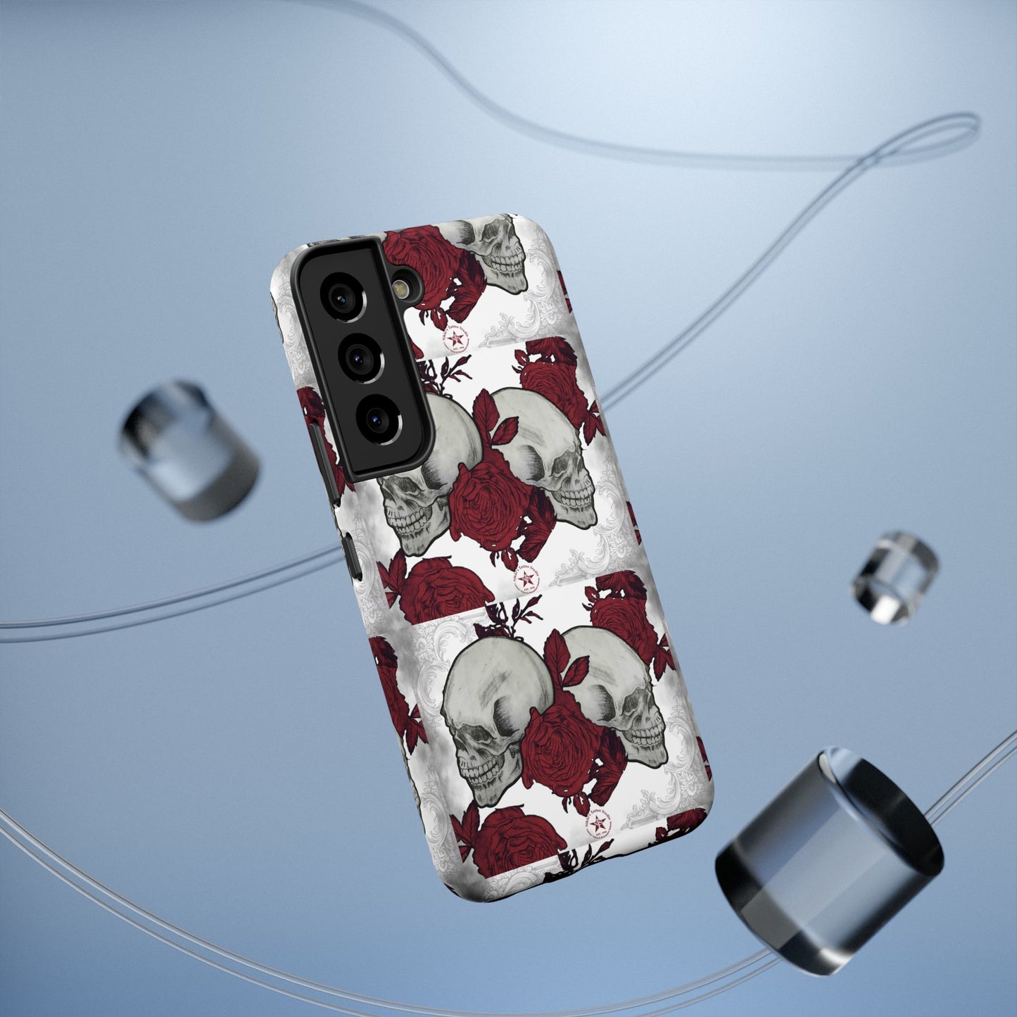 Skulls and Roses by Nikki - Samsung Galaxy Phone Case