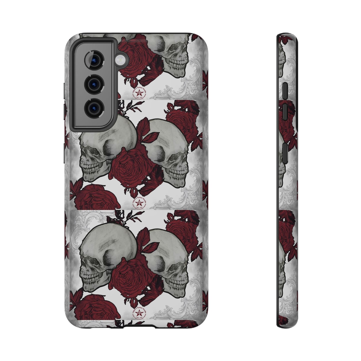 Skulls and Roses by Nikki - Samsung Galaxy Phone Case