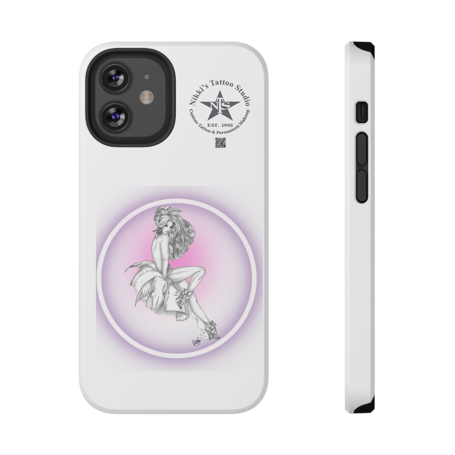 Phone Case: Pin Up Bunny Girl by Nikki