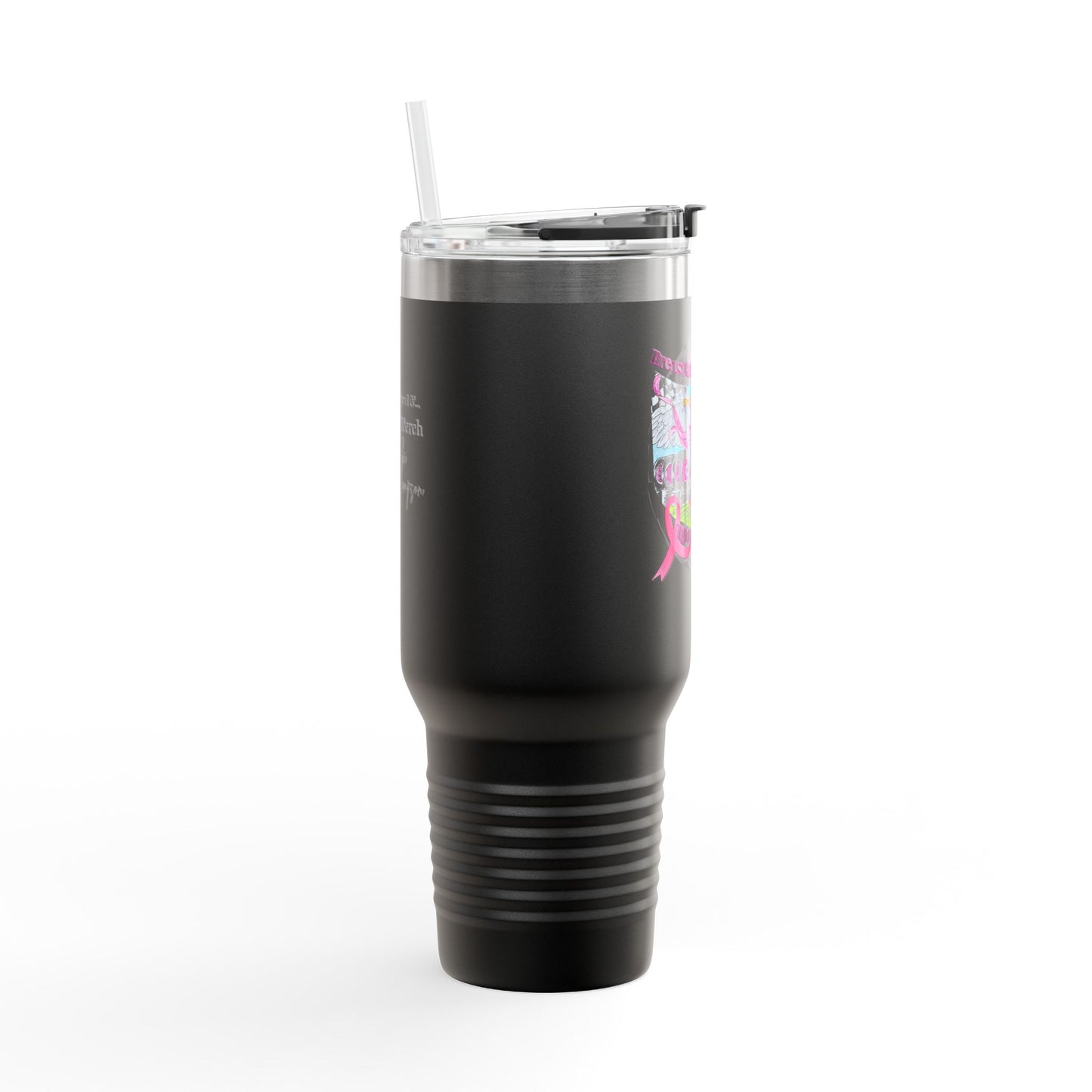 Travel Mug - Breast Cancer Warrior by Nikki