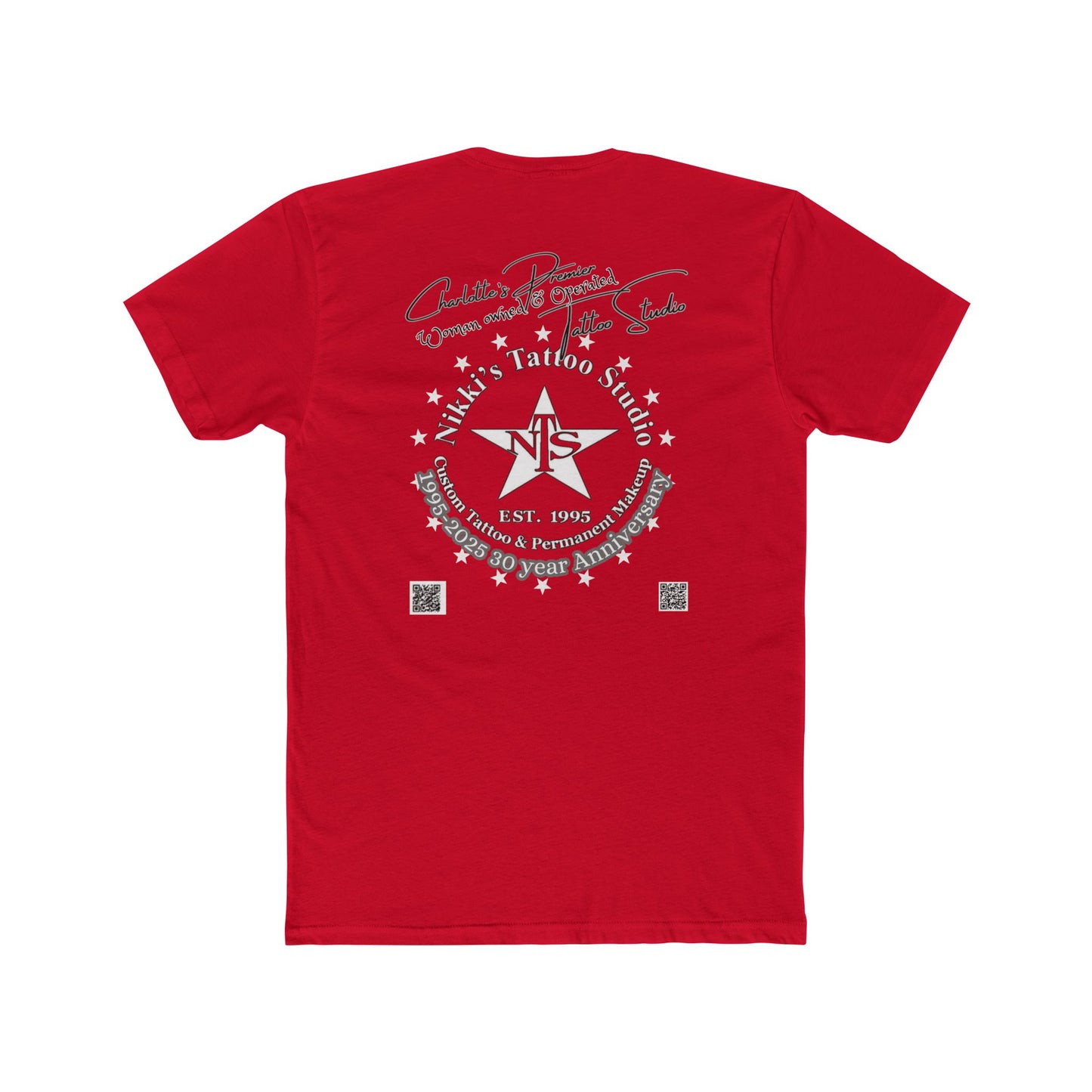 Anatomical Heart Tattoo by Nikki Unisex Cotton Crew Tee