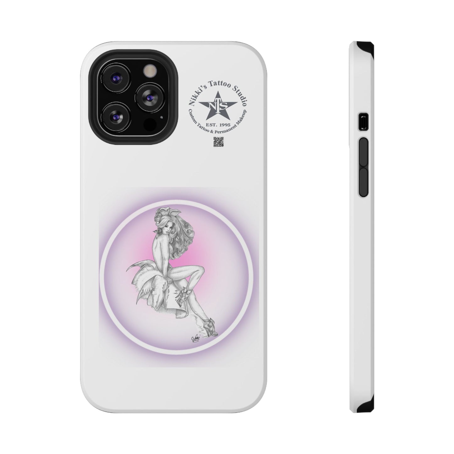 Phone Case: Pin Up Bunny Girl by Nikki