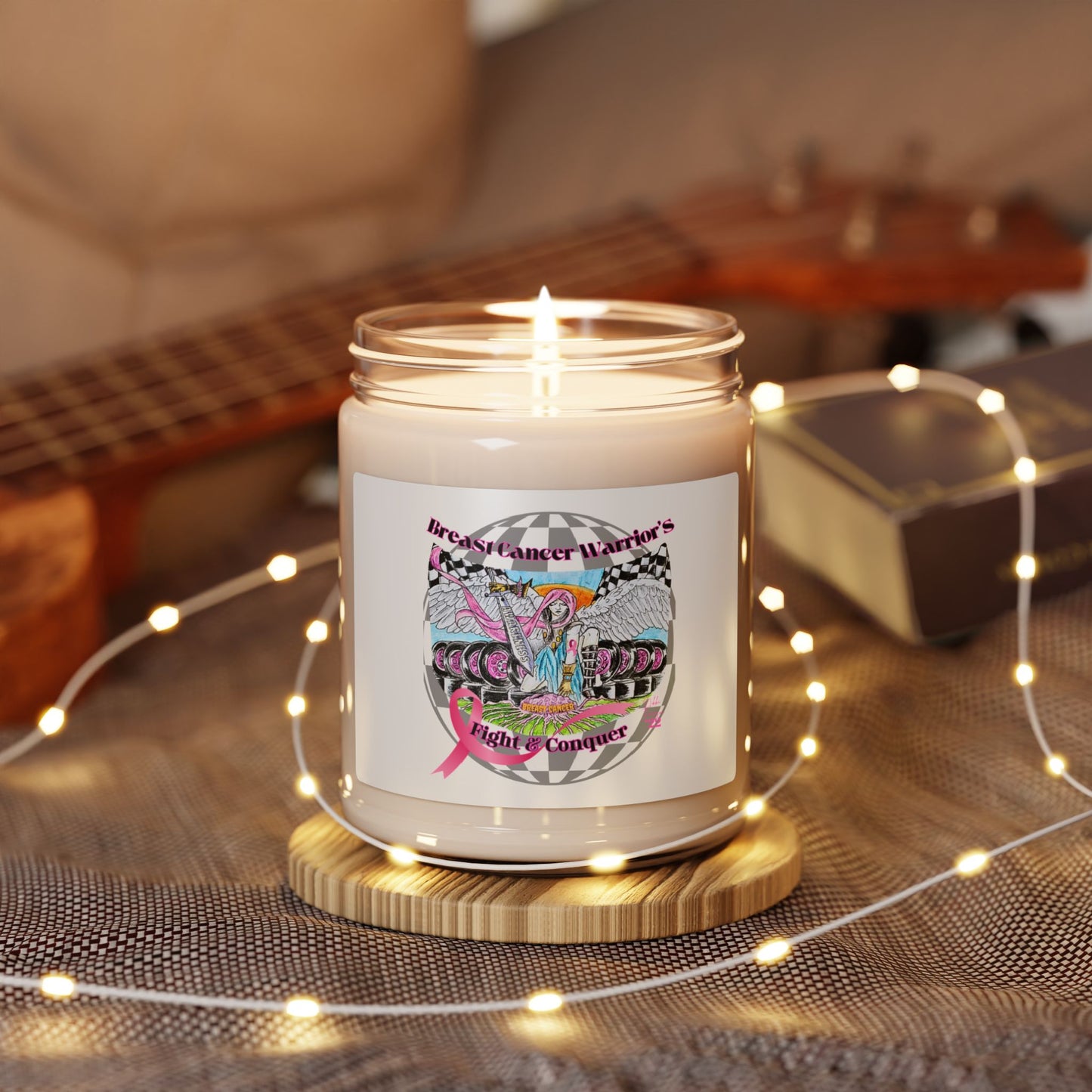 Scented Soy Candle - Breast Cancer Warrior