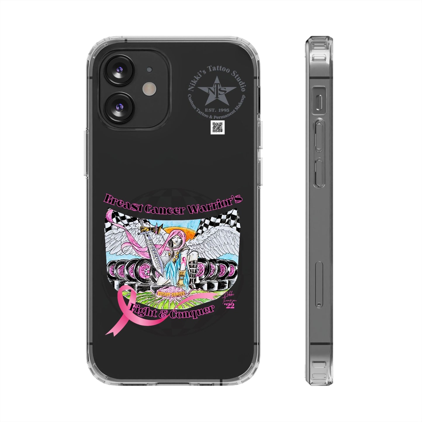 Phone Case - Breast Cancer Warrior by Nikki