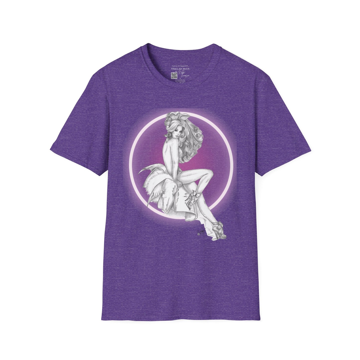 T-Shirt - Pretty Pin Up Bunny by Nikki