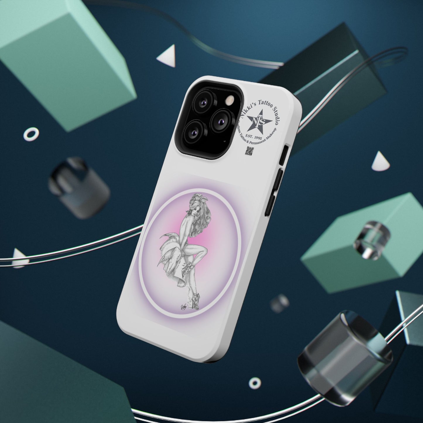 Phone Case: Pin Up Bunny Girl by Nikki