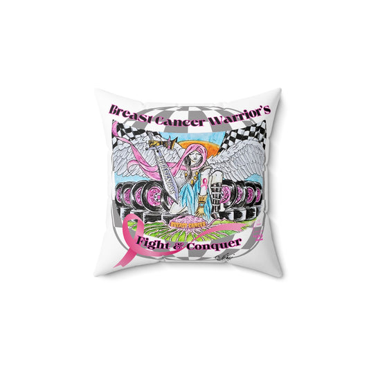 Pillow - Breast Cancer Warrior by Nikki