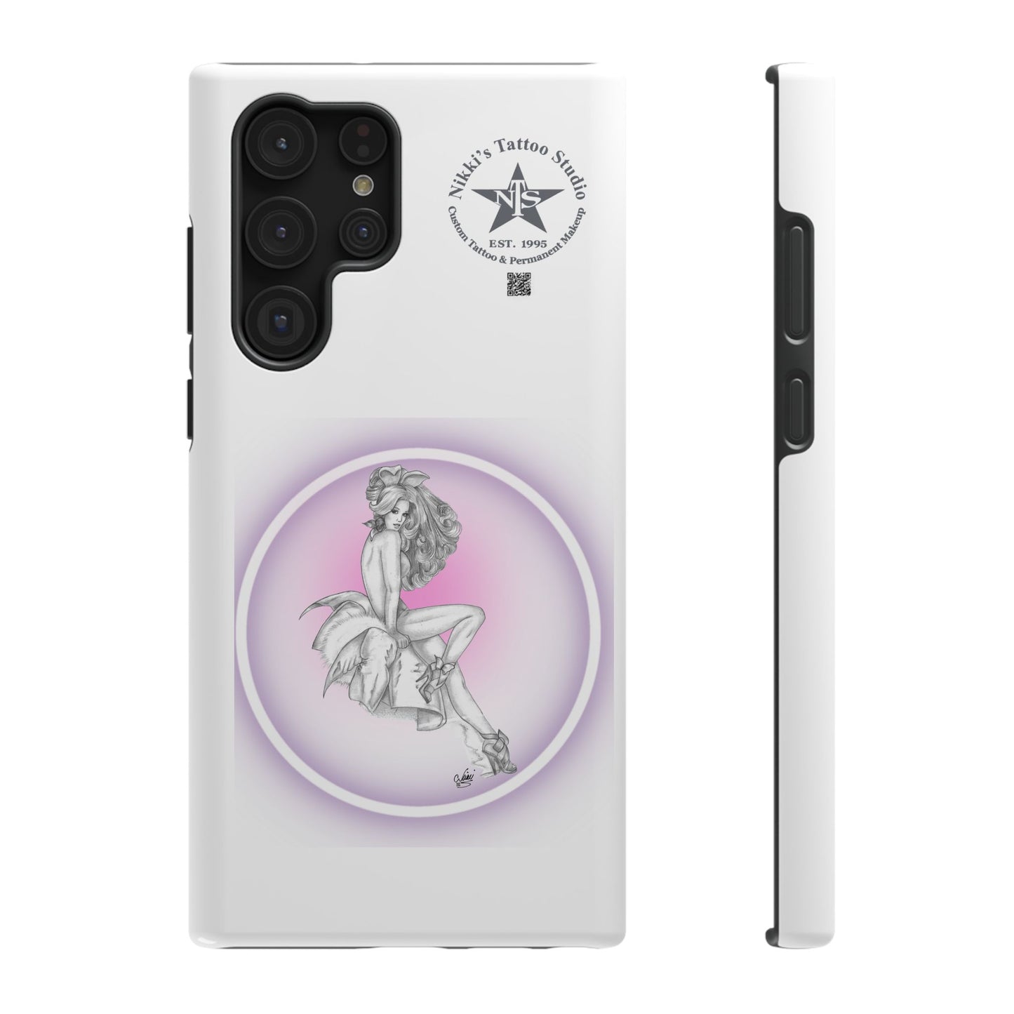 Phone Case: Pin Up Bunny Girl by Nikki