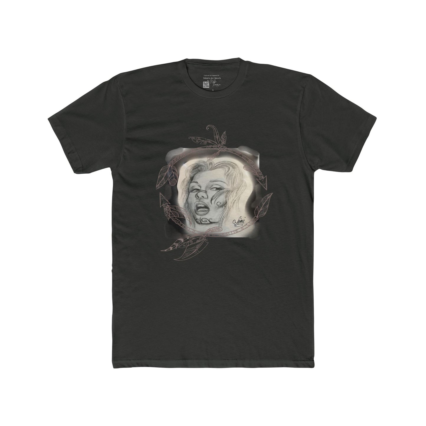 T-Shirt - Painted Lady Face by Nikki