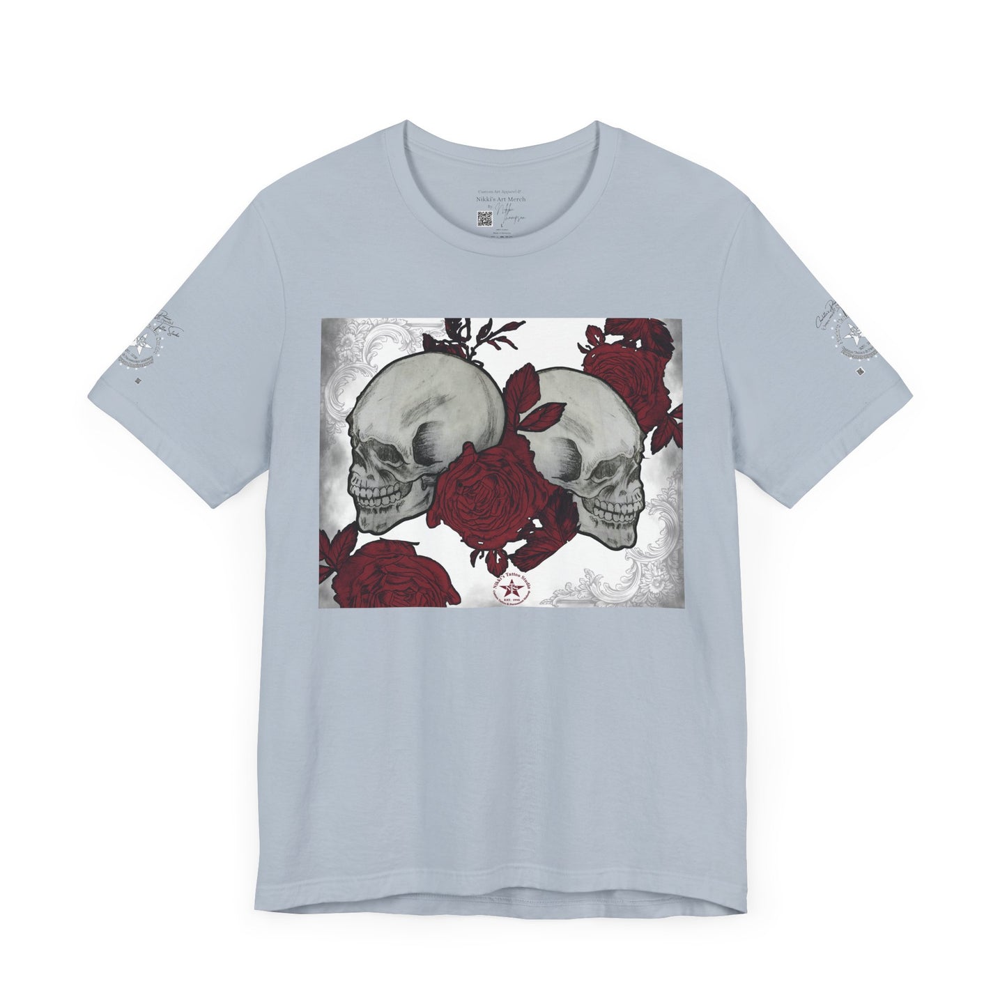 Skulls and Roses Art by Nikki - 30th Anniversary Unisex Jersey Short Sleeve Tee