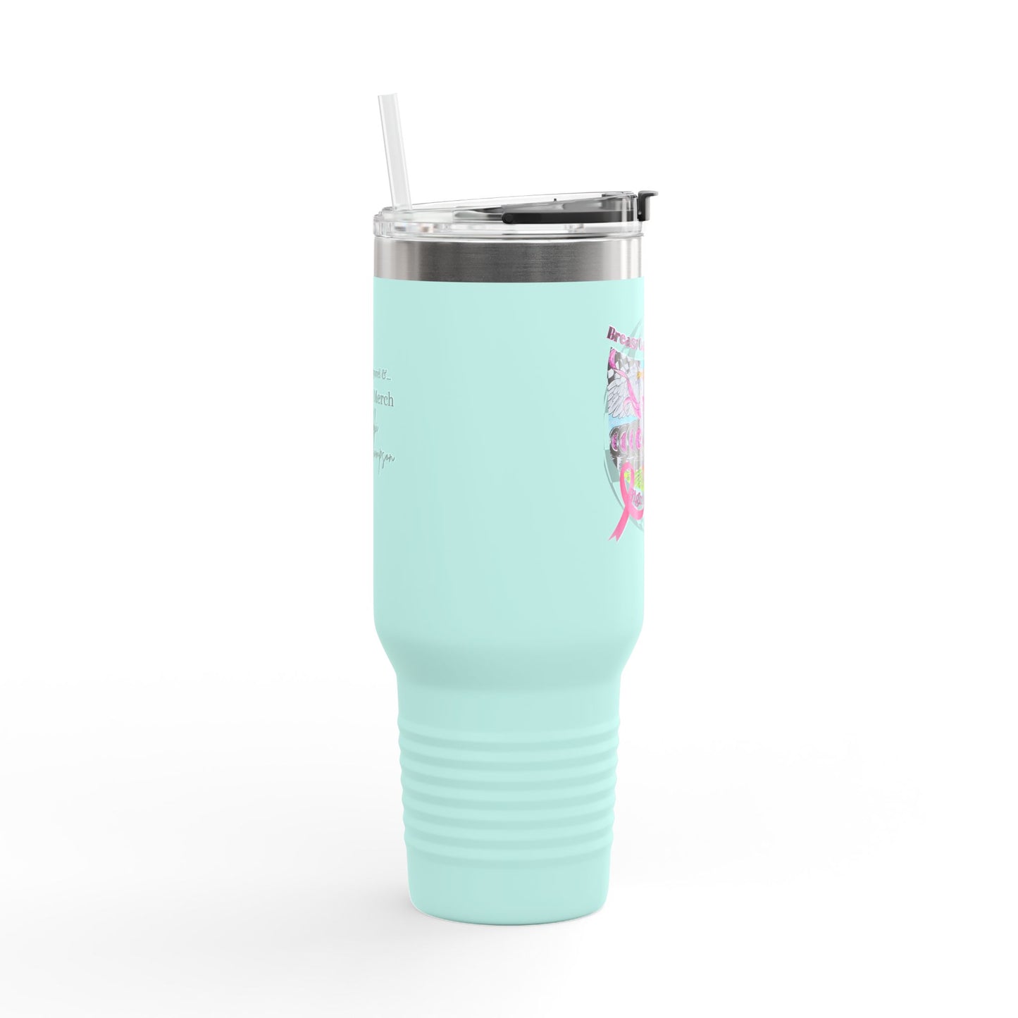 Travel Mug - Breast Cancer Warrior by Nikki