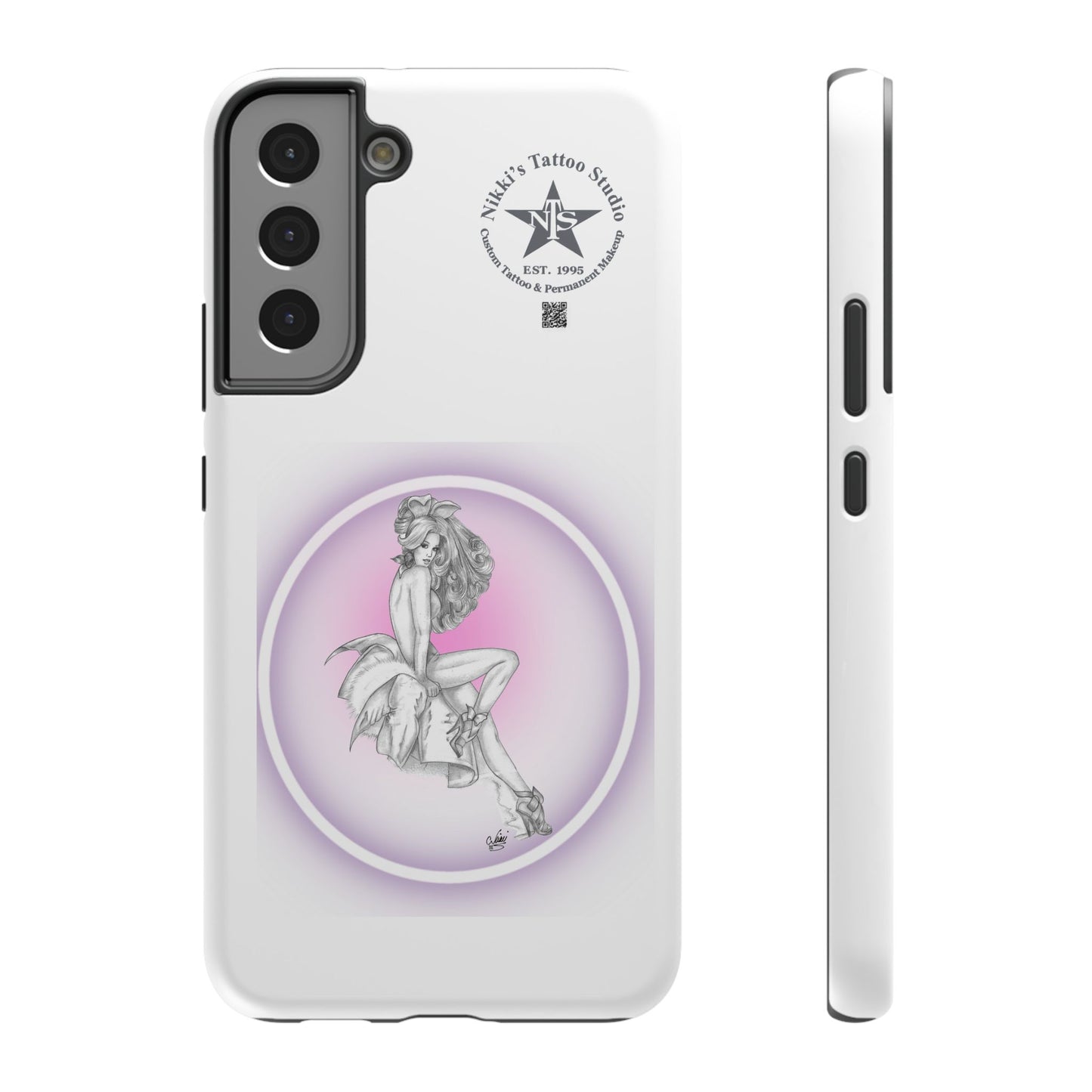 Phone Case: Pin Up Bunny Girl by Nikki