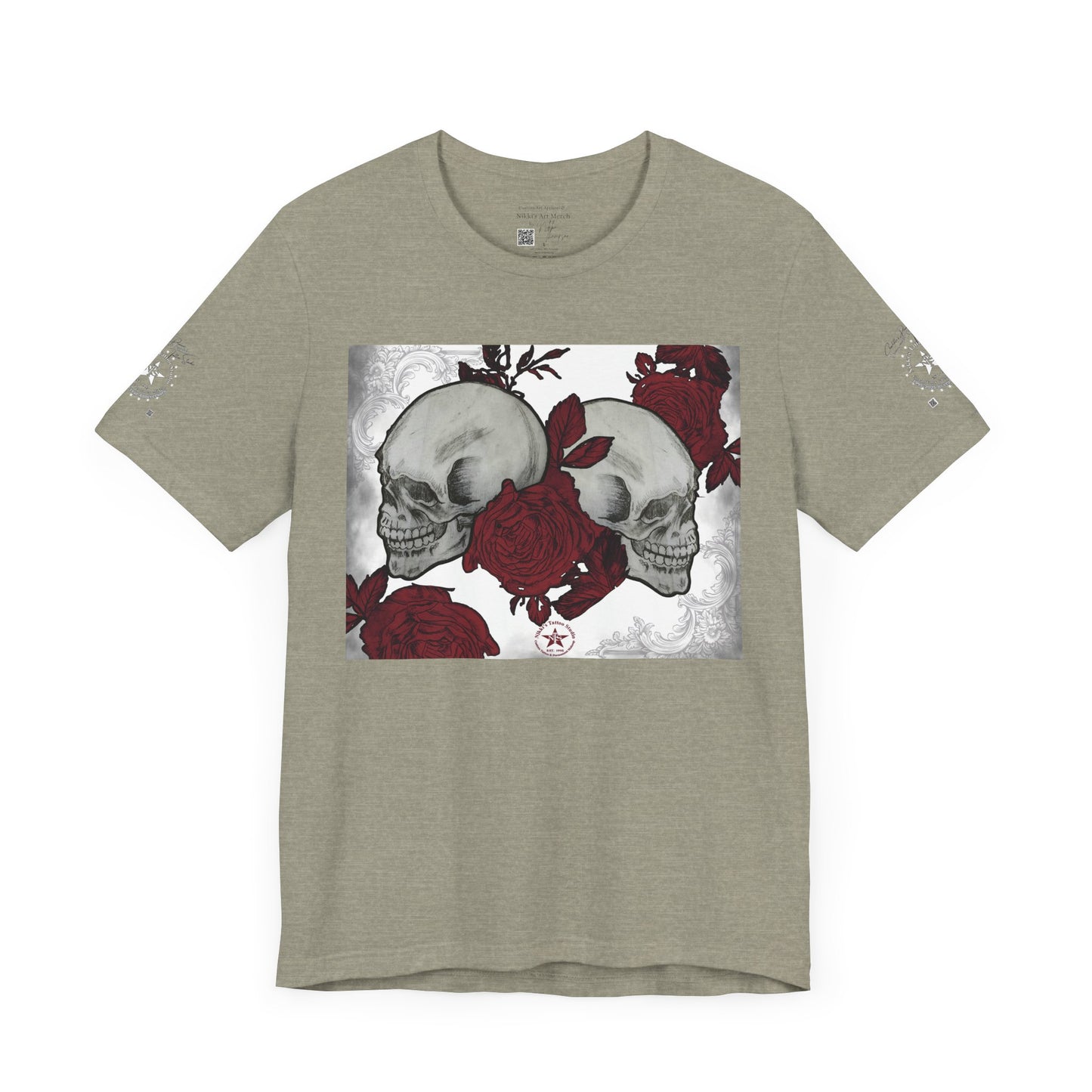 Skulls and Roses Art by Nikki - 30th Anniversary Unisex Jersey Short Sleeve Tee