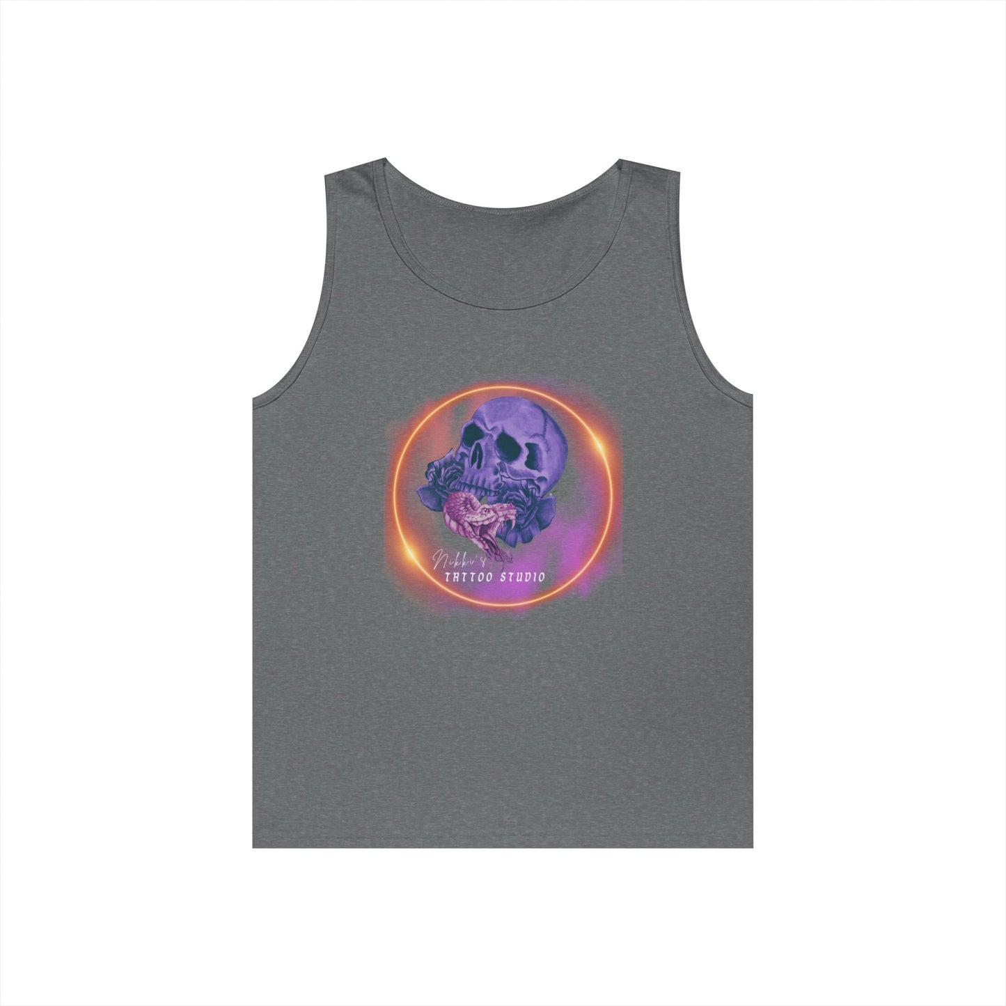 Tank Unisex - Nikki's Tattoo Studio Collection Snake and Skull