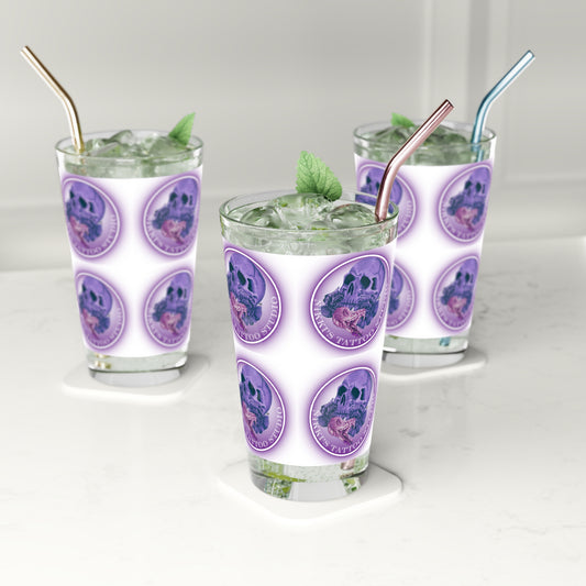 Pint Glass - Skull Artwork by Nikki