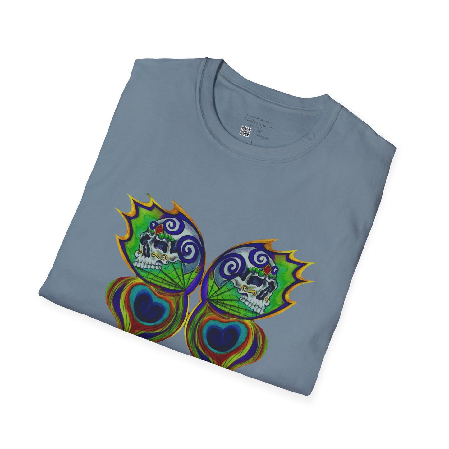 Butterfly Skull Logo Nikkis Tattoo Studio - 30th Anniversary T-Shirt