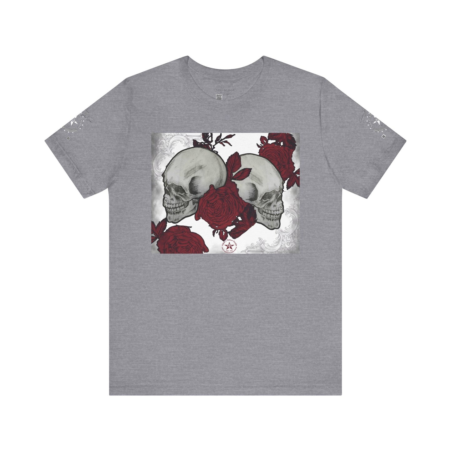 Skulls and Roses Art by Nikki - 30th Anniversary Unisex Jersey Short Sleeve Tee