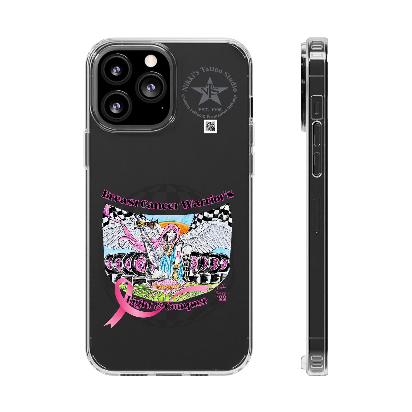 Phone Case - Breast Cancer Warrior by Nikki