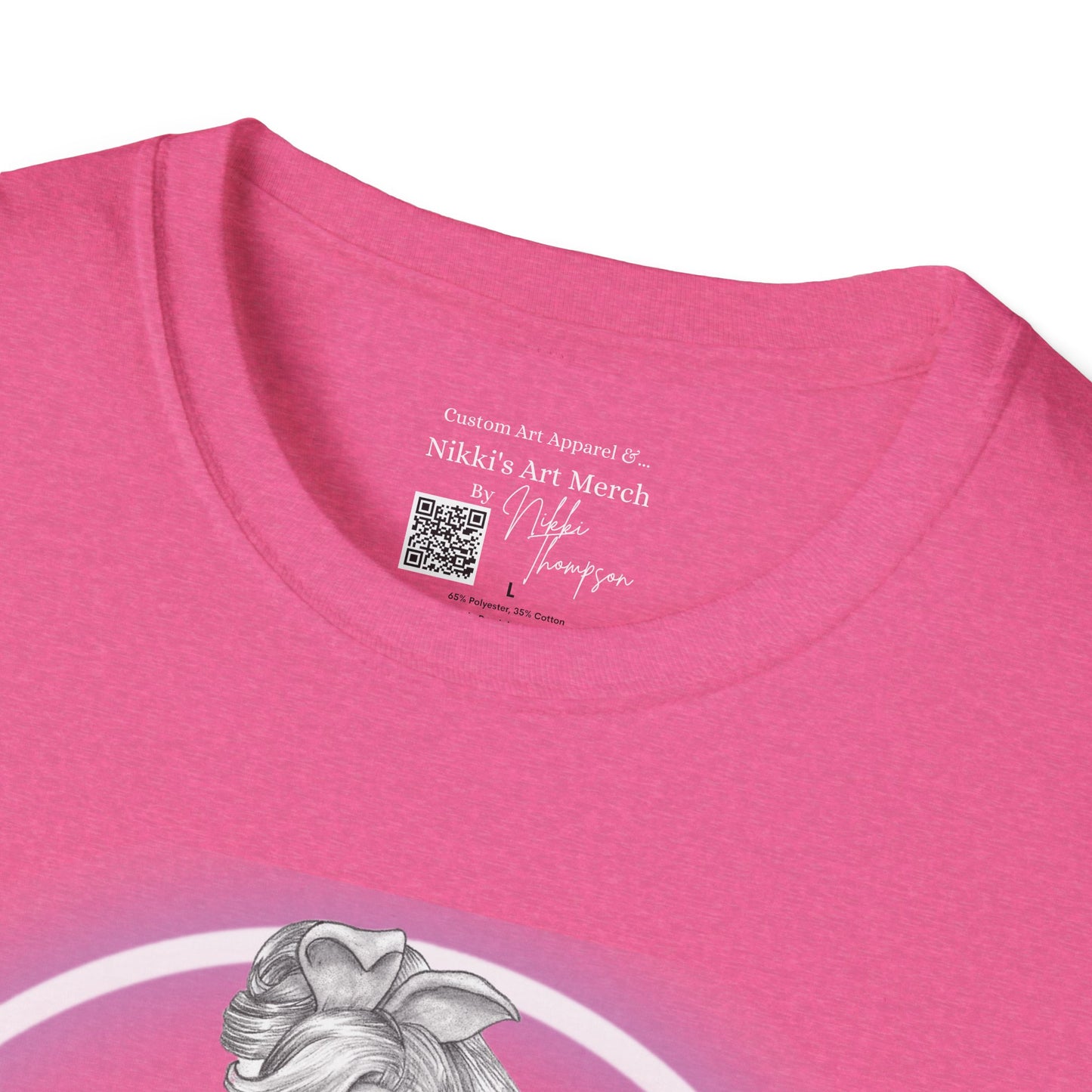 T-Shirt - Pretty Pin Up Bunny by Nikki