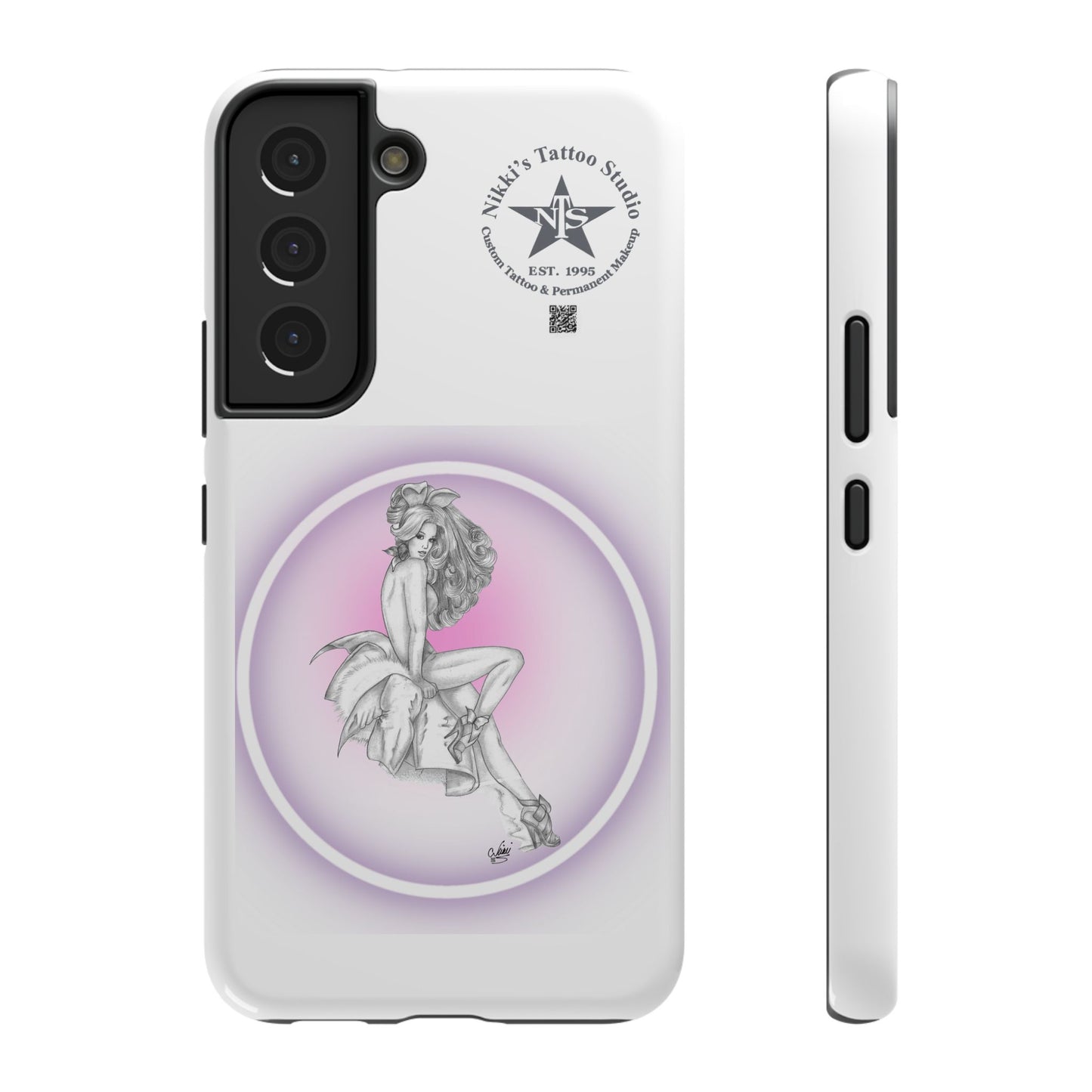 Phone Case: Pin Up Bunny Girl by Nikki