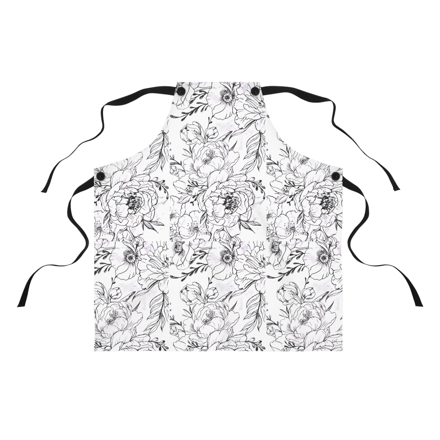 Apron - Floral Artwork by Nikki